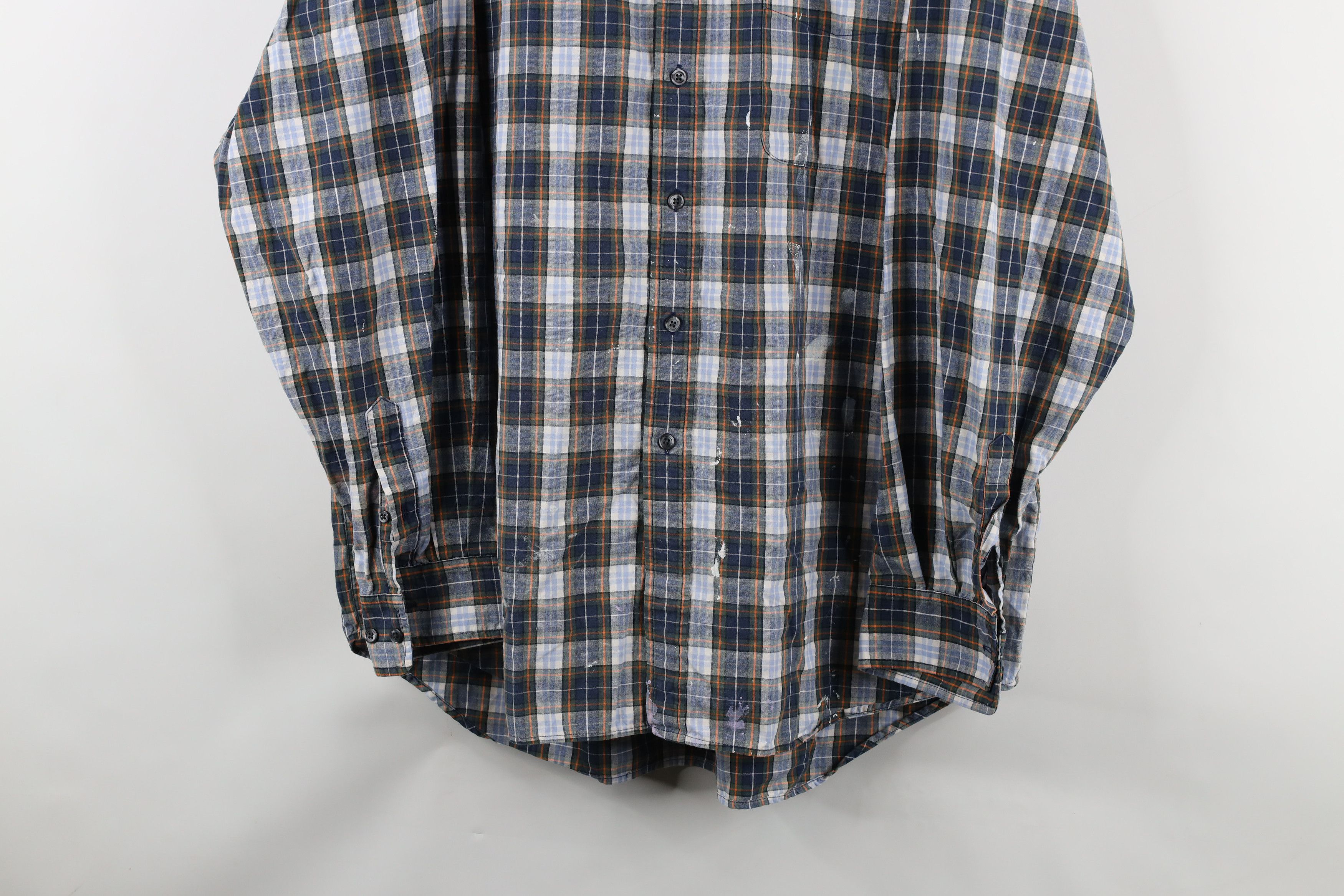 Gap × Vintage Vintage 90s Gap Collared Button Down Shirt Plaid Cotton Size US XL / EU 56 / 4 - 3 Thumbnail