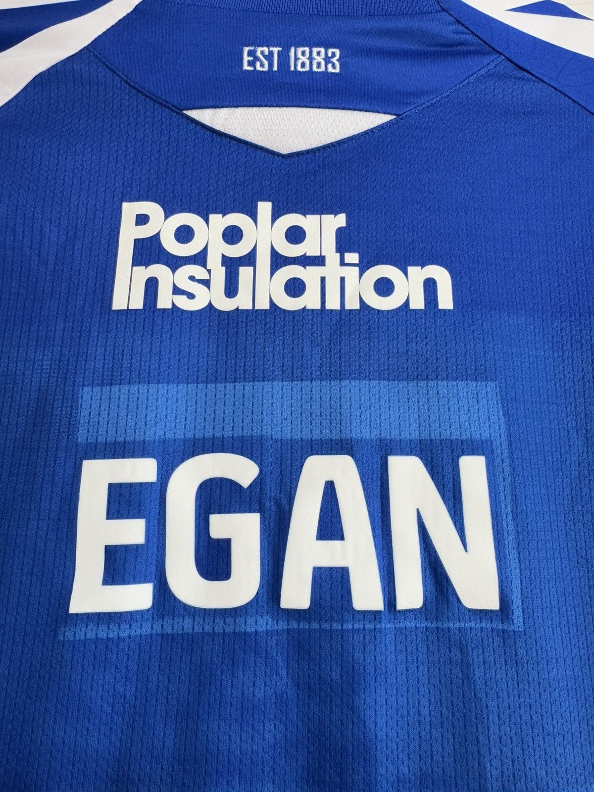 Macron Jamie Egan #26 Bristol Rovers 2022-2023 Home Soccer Jersey Size US L / EU 52-54 / 3 - 11 Thumbnail