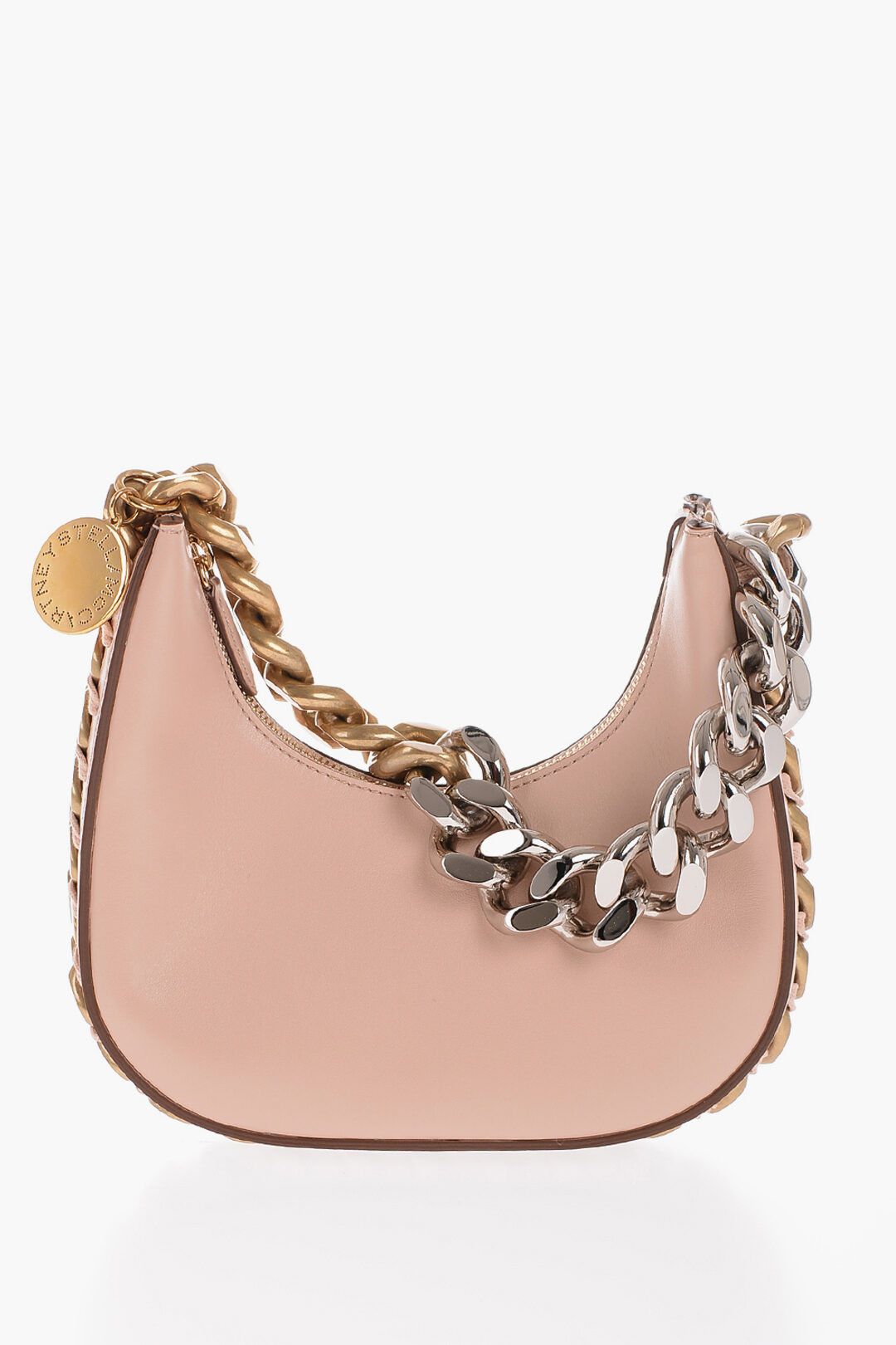 Stella McCartney og1mm0824 Size: OS / Leather Mini Hobo Bag With Chain Size ONE SIZE - 1 Thumbnail