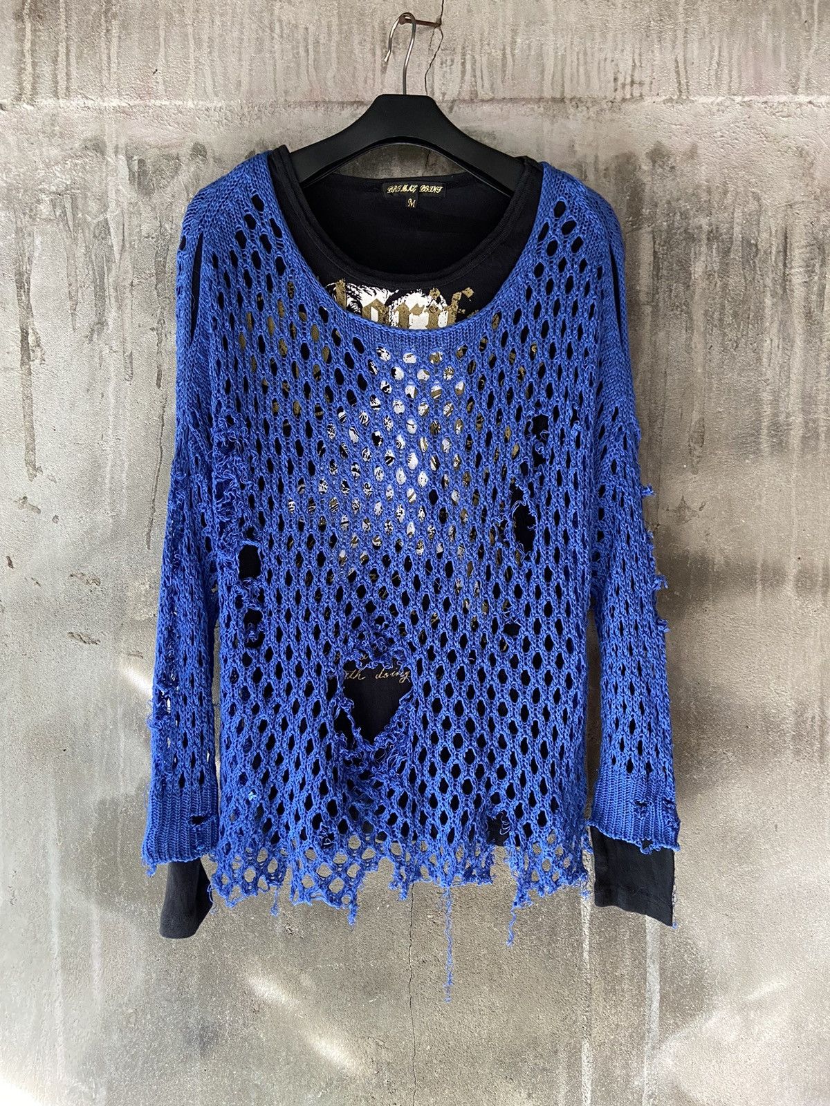 Hysteric Glamour JAPANESE PUNK STYLE 2 IN 1 KNIT UNKNOWN BRAND & LONG SLEEVE Size US M / EU 48-50 / 2 - 1 Thumbnail