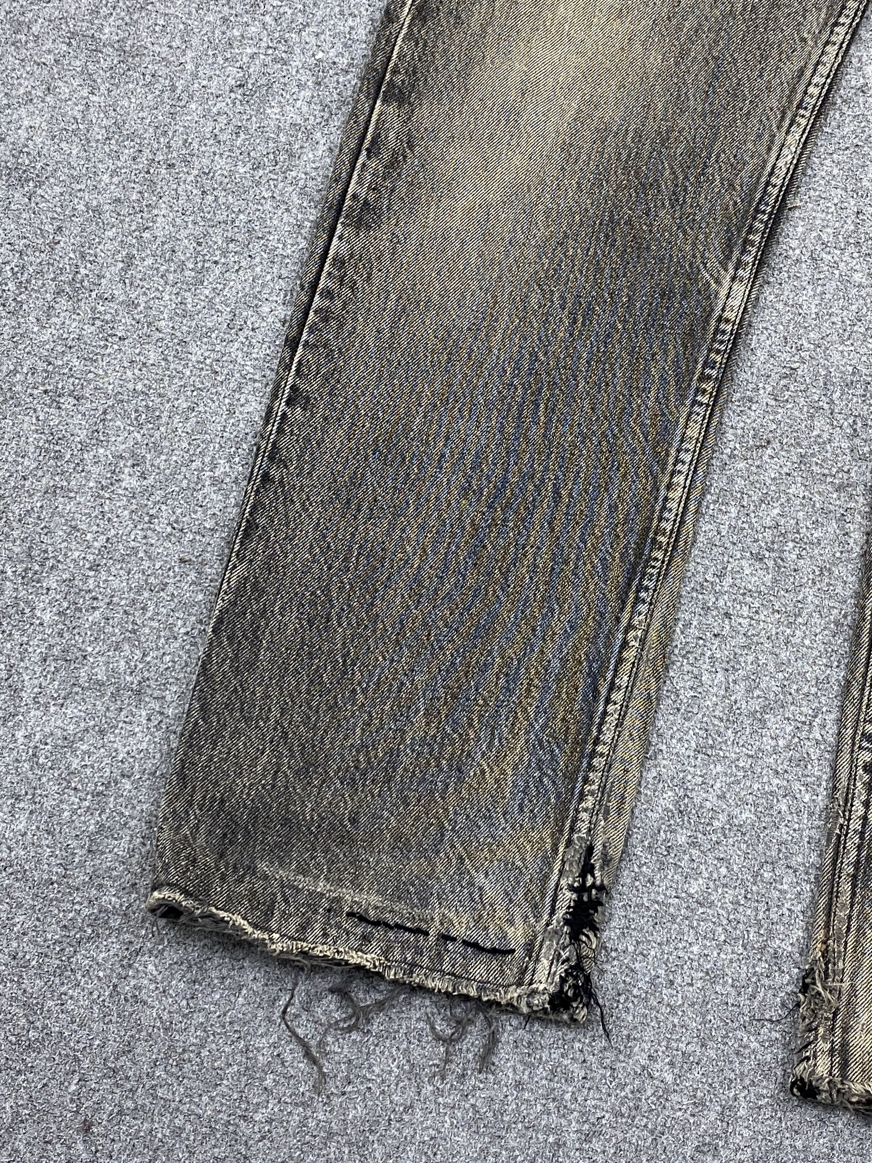 Levi's Vintage Levis 501 Superblack Faded Black Distressed Jeans Size US 30 / EU 46 - 12 Thumbnail