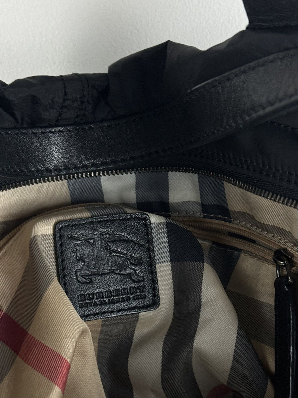 Burberry Nylon leather bag Burberry Nova Check y2k original item Size ONE SIZE - 8 Thumbnail