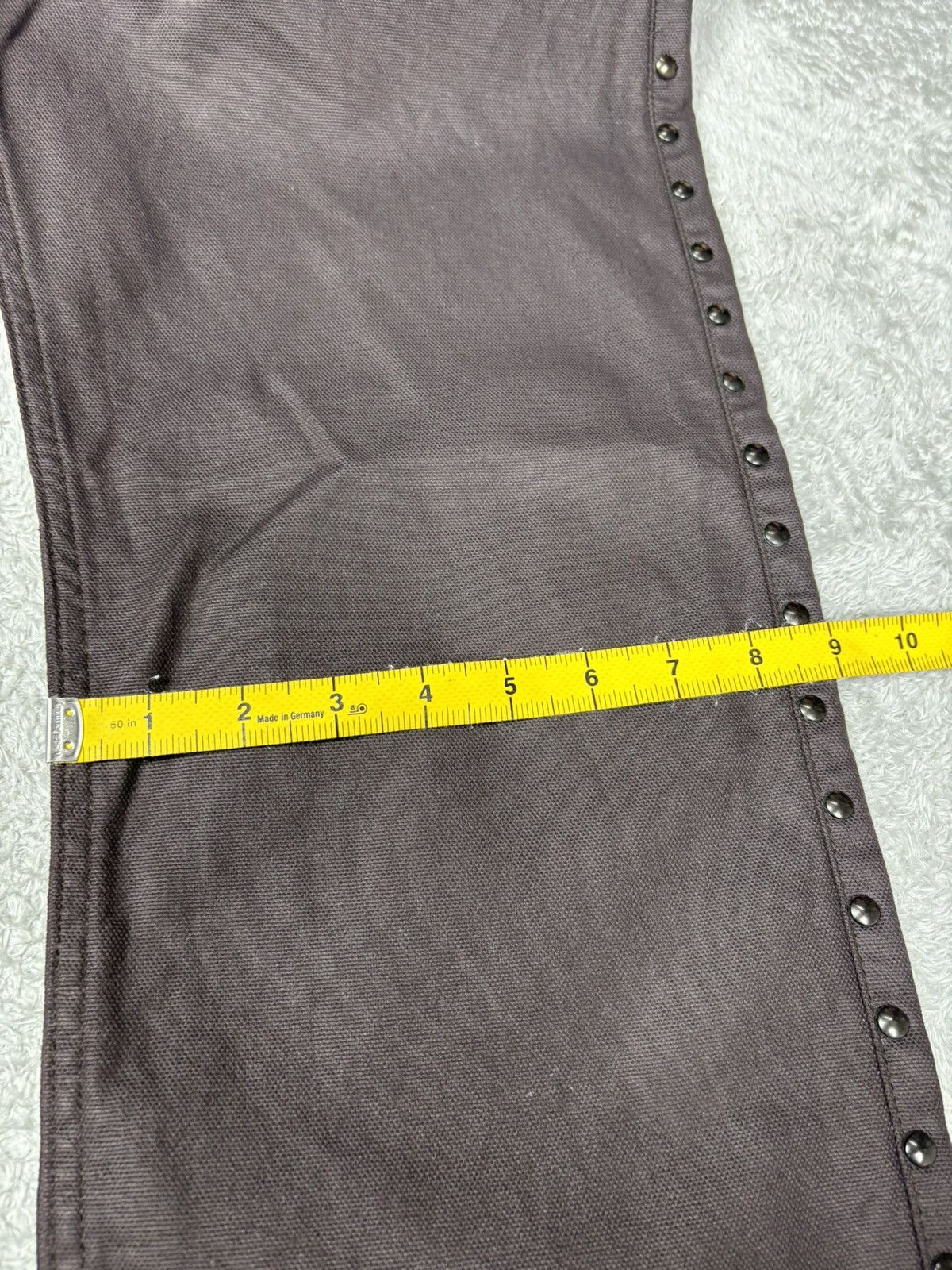 Designer × Japanese Brand × Yoshiyuki Konishi Yoshiyuki Konishi Stud Wax Pants. S0374 Size US 27 - 12 Thumbnail