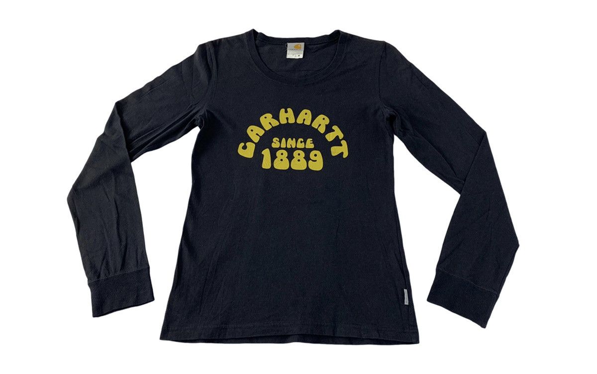 Carhartt Hype Vintage Carhartt Big Logo Longsleve Tee Size S / US 4 / IT 40 - 1 Thumbnail