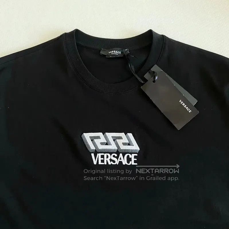 Versace Versace Black Cotton Short Sleeve T-Shirt . Size US M / EU 48-50 / 2 - 2 Thumbnail