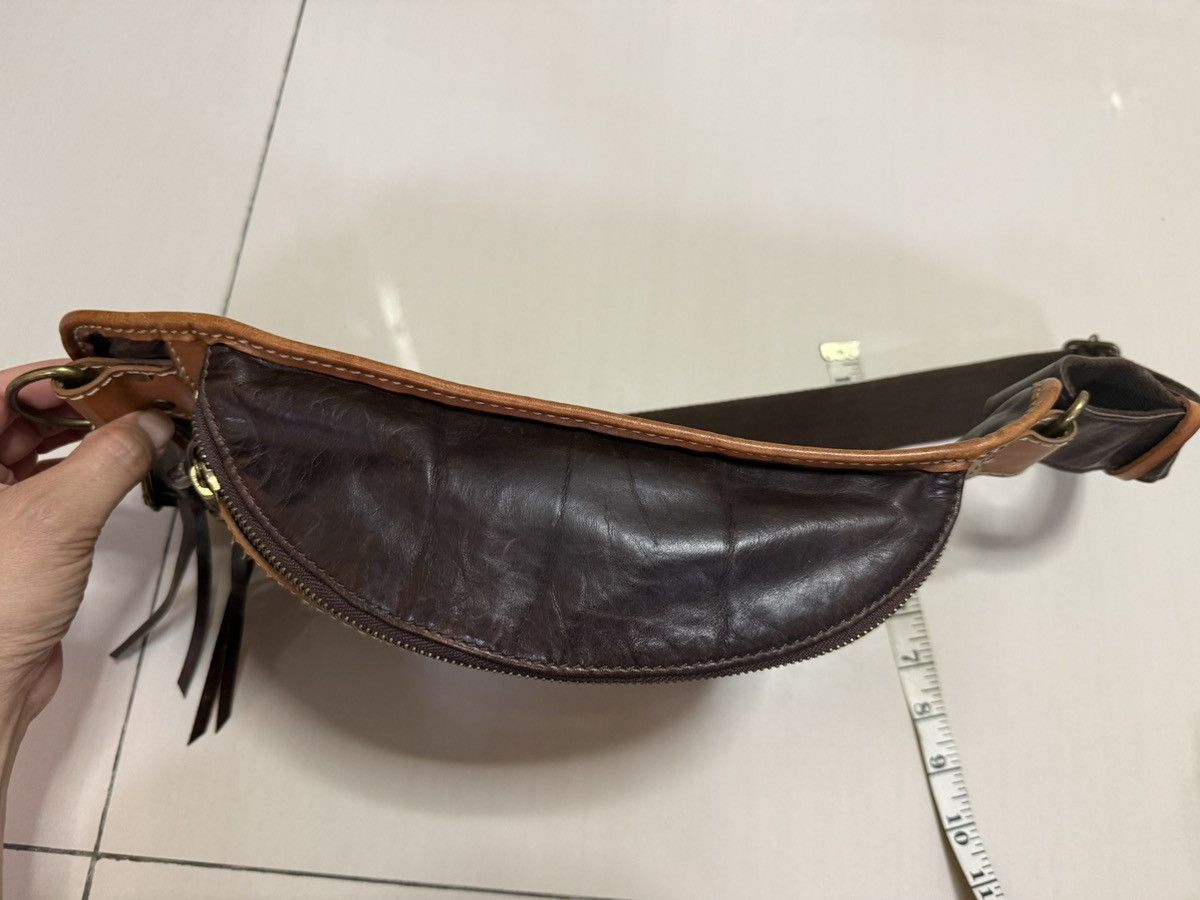 Japanese Brand Leather Waist Fanny bag AinSoph.JP Size ONE SIZE - 4 Thumbnail