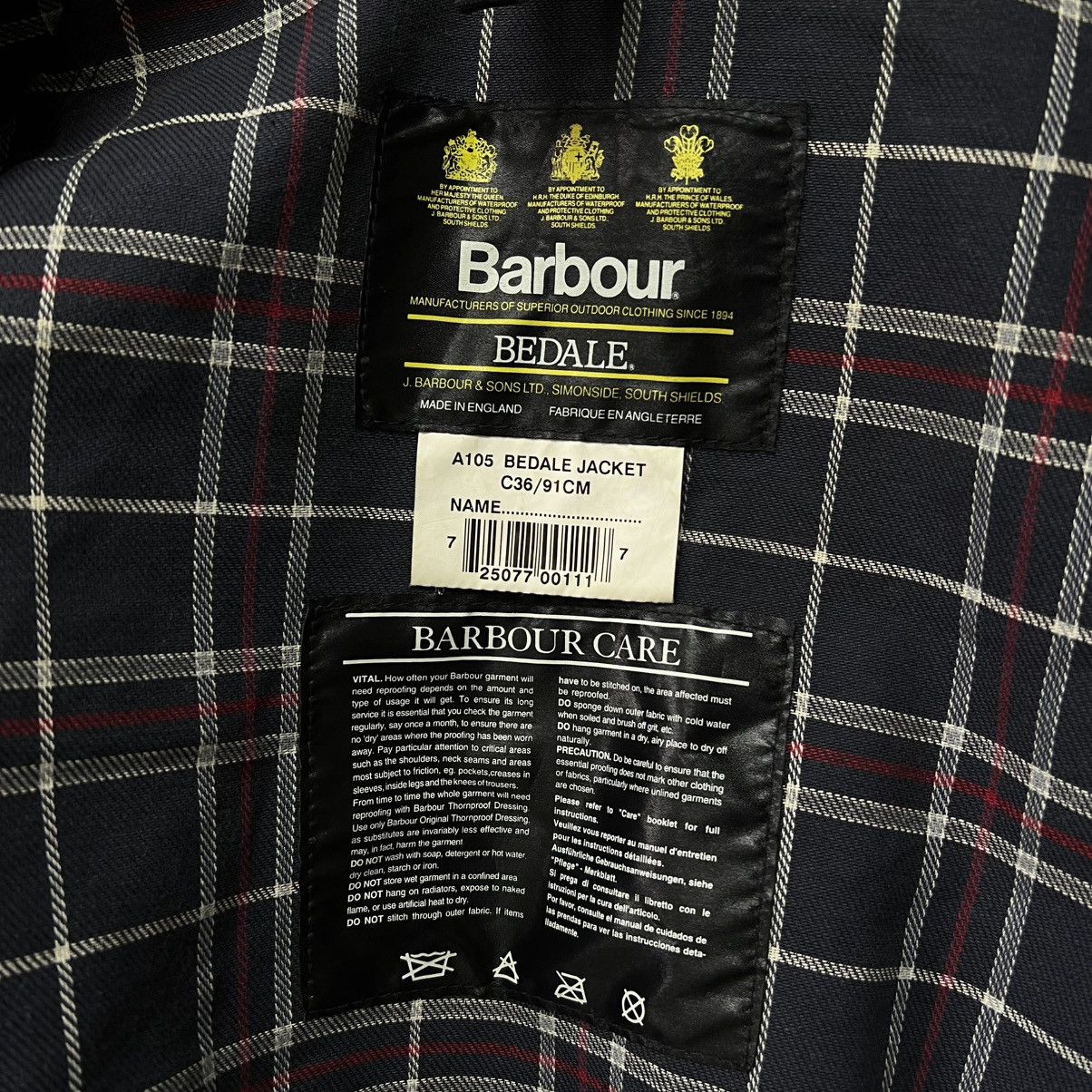 Barbour Barbour Vintage Bedale Navy Wax Jacket Coat Men’s Size US S / EU 44-46 / 1 - 15 Thumbnail