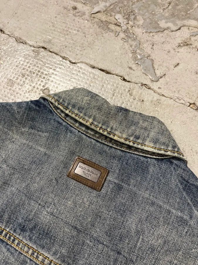 Dolce & Gabbana 2000s Dolce & Gabbana Raw Blue Denim Jacket Size US M / EU 48-50 / 2 - 9 Thumbnail