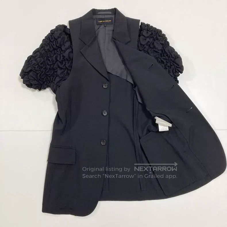 Comme des Garcons Comme Des Garcons Black Retro Puff Sleeve Top Size S / US 4 / IT 40 - 6 Thumbnail