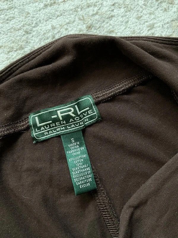 Polo Ralph Lauren Lauren Ralph Lauren Leggings 2000s Y2K Brown Coffee Rare Size 27" / US 4 / IT 40 - 6 Thumbnail