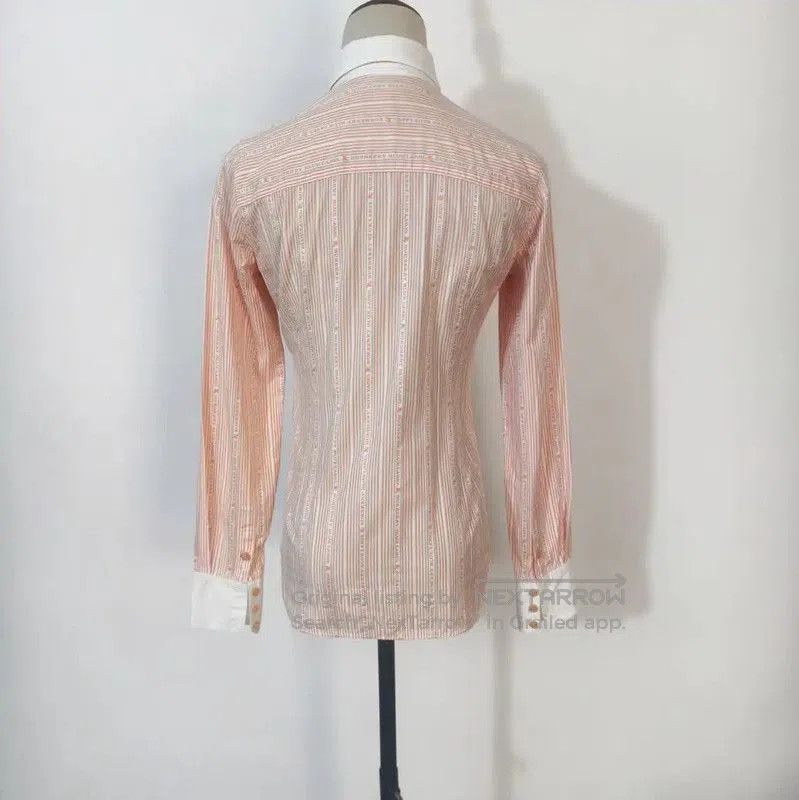 Burberry Burberry Orange Striped Cotton Shirt for Women. Size S / US 4 / IT 40 - 5 Thumbnail