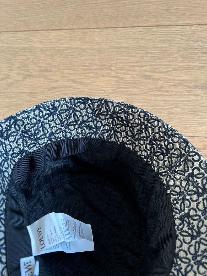 Loewe LOEWE size 57 Blue denim logo classic bucket hat Size ONE SIZE - 7 Thumbnail