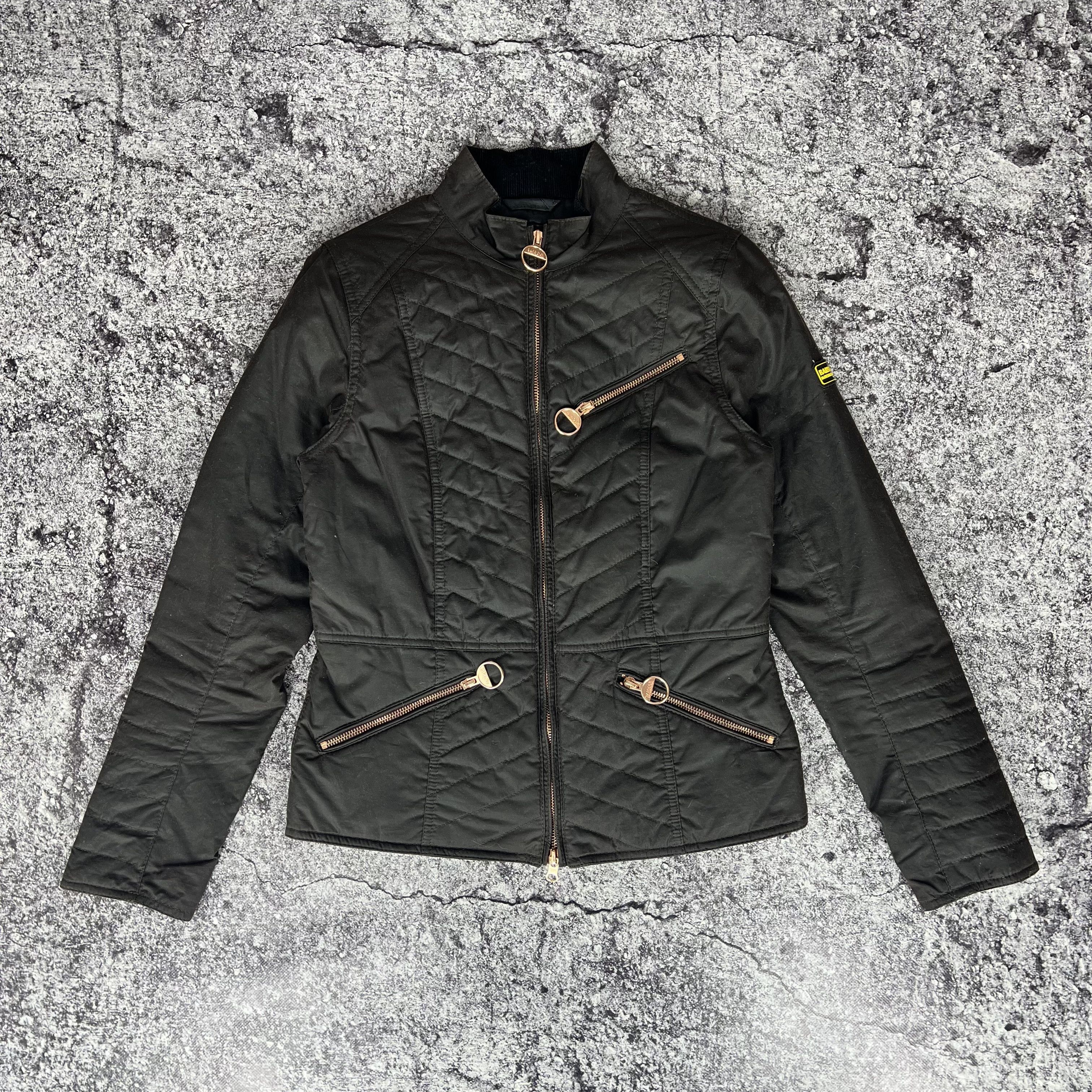 Barbour International Backmarker Waxed Jacket Size 8