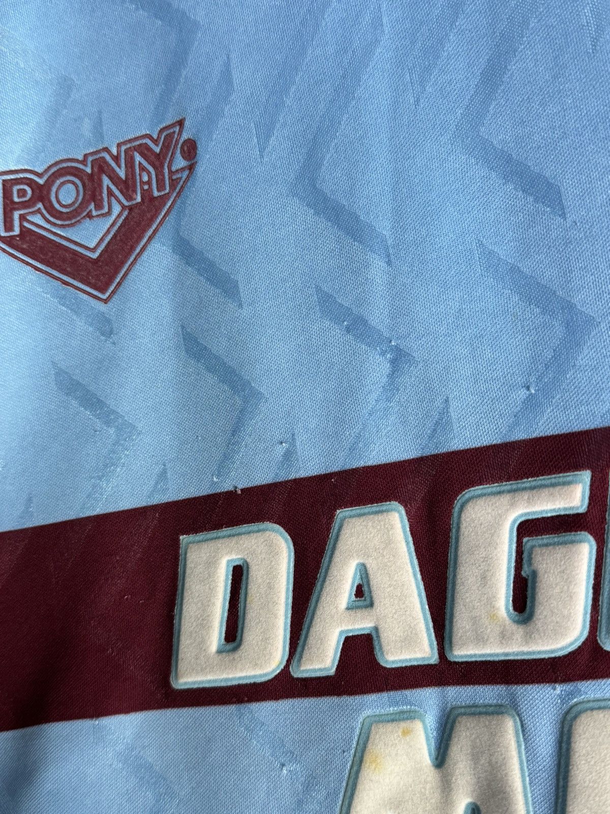 PONY West Ham United 93/95 Away Football Jersey Size US XL / EU 56 / 4 - 8 Thumbnail