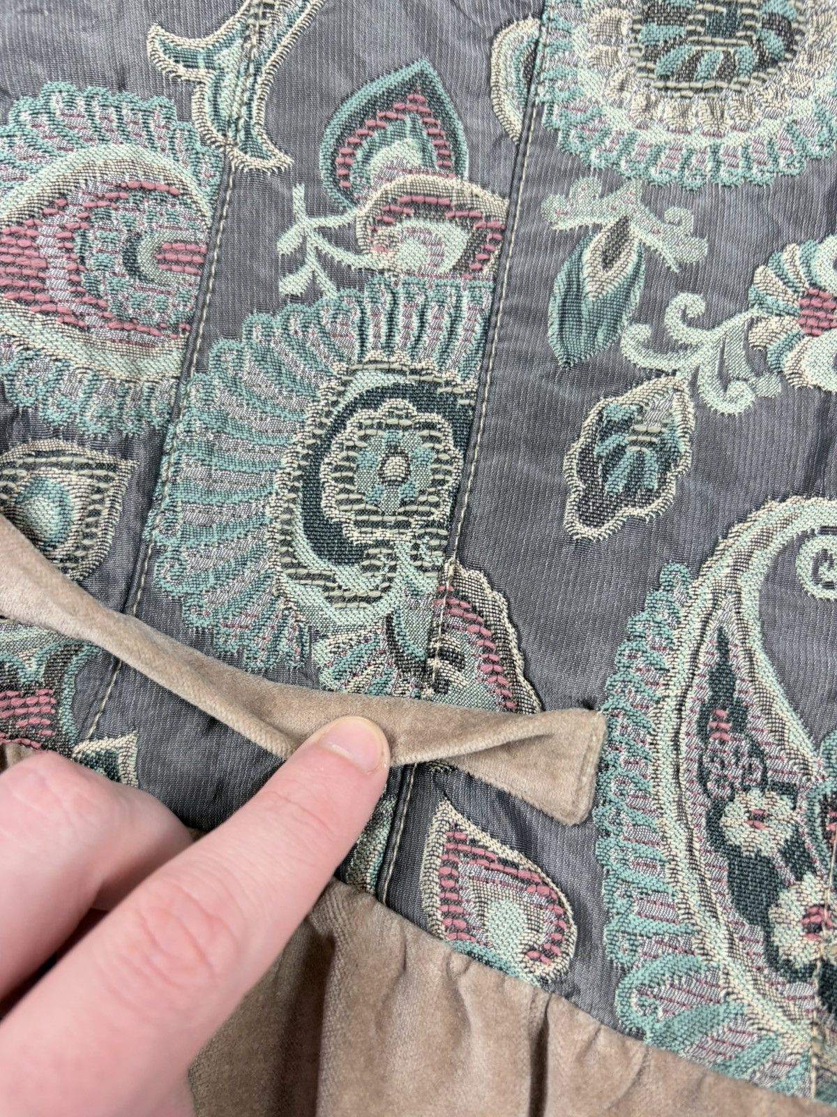 plein sud NWT Vintage Plein Sud Quilted Paisley Velvet Jacket Y2K S Size XS / US 0-2 / IT 36-38 - 9 Thumbnail