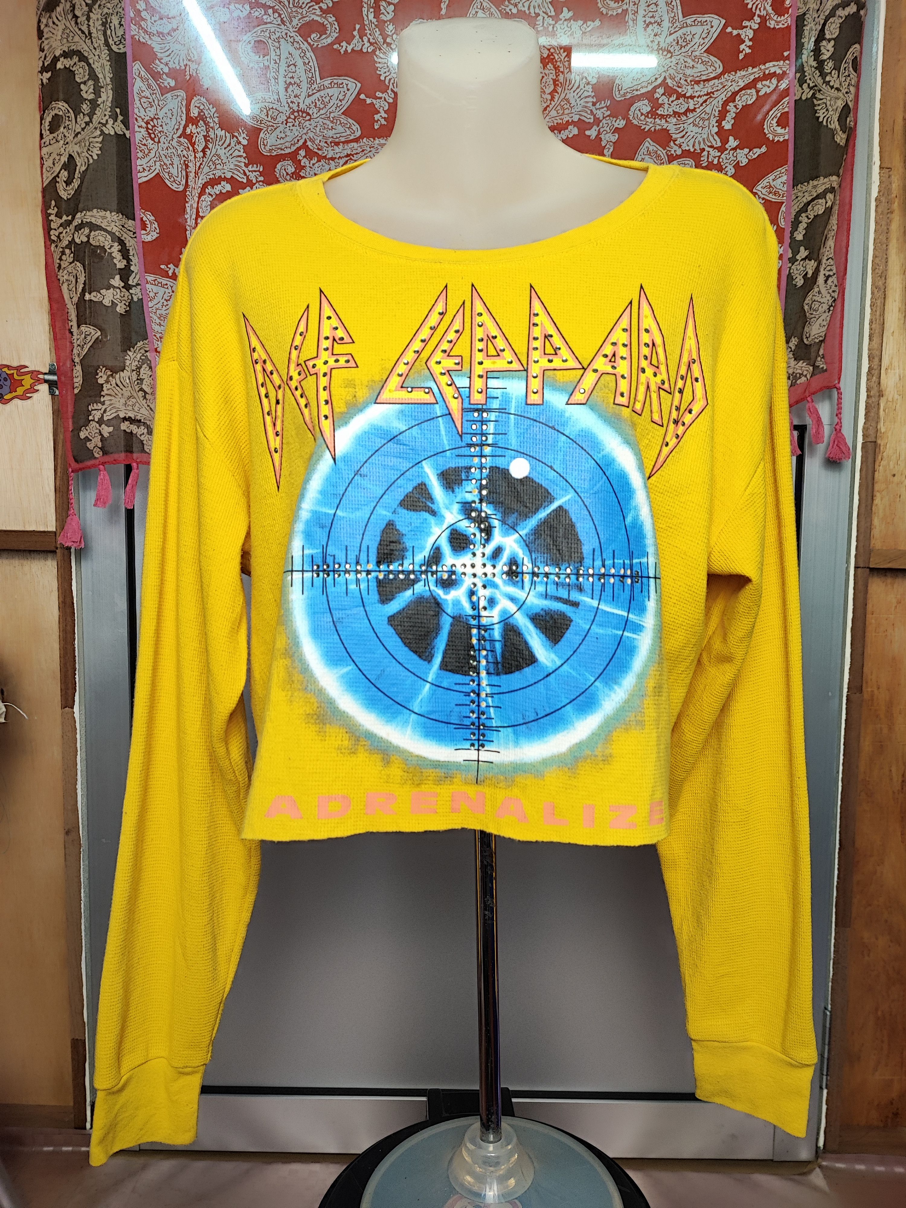 Band Tees × Def Leppard Def Leppard Croptop Cotton Size M / US 6-8 / IT 42-44 - 3 Thumbnail