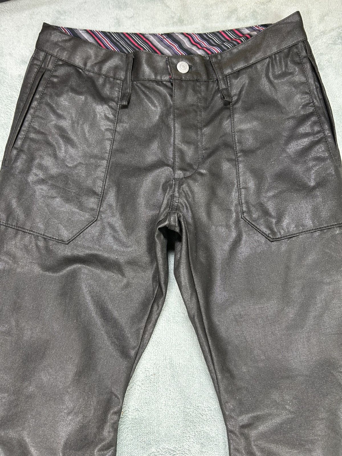 14th Addiction × Japanese Brand Ateller Sab Men Flared Wax Pants. S0131 Size US 30 / EU 46 - 3 Thumbnail