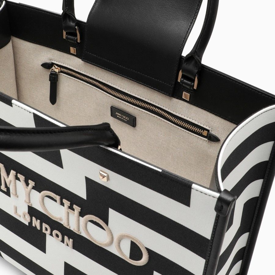 Jimmy Choo o1d2blof0824 Size: OS / Tote Bags in Black & White Size ONE SIZE - 4 Thumbnail