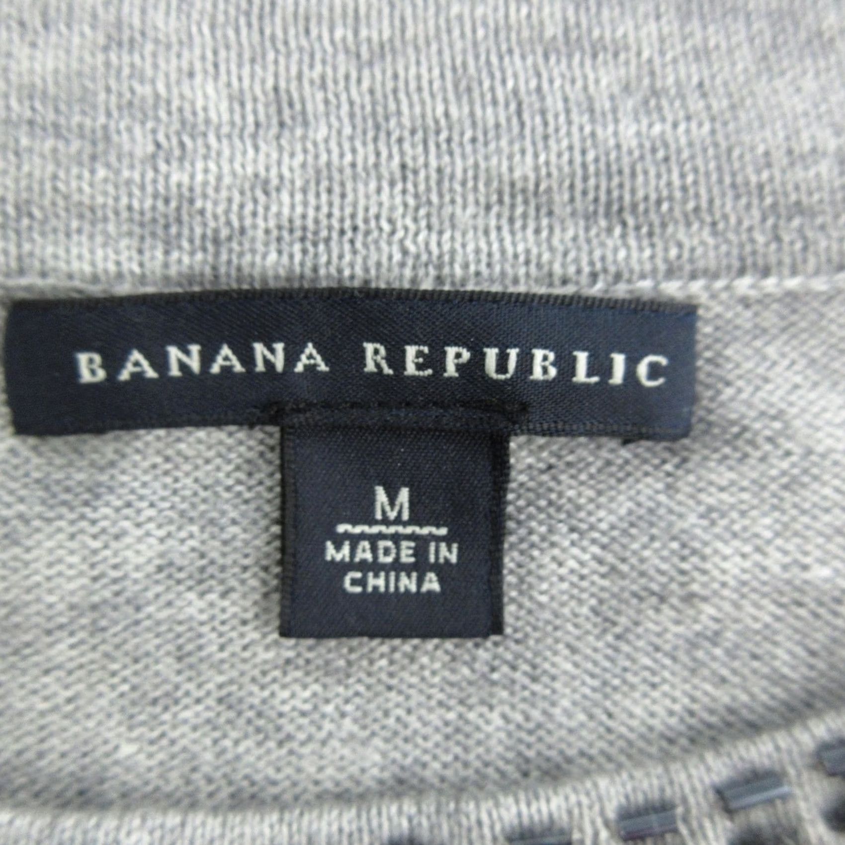 Banana Republic Banana Republic Sweater Womens Medium Gray Beaded Neck Wool Blend Knit Pullover Size M / US 6-8 / IT 42-44 - 4 Thumbnail