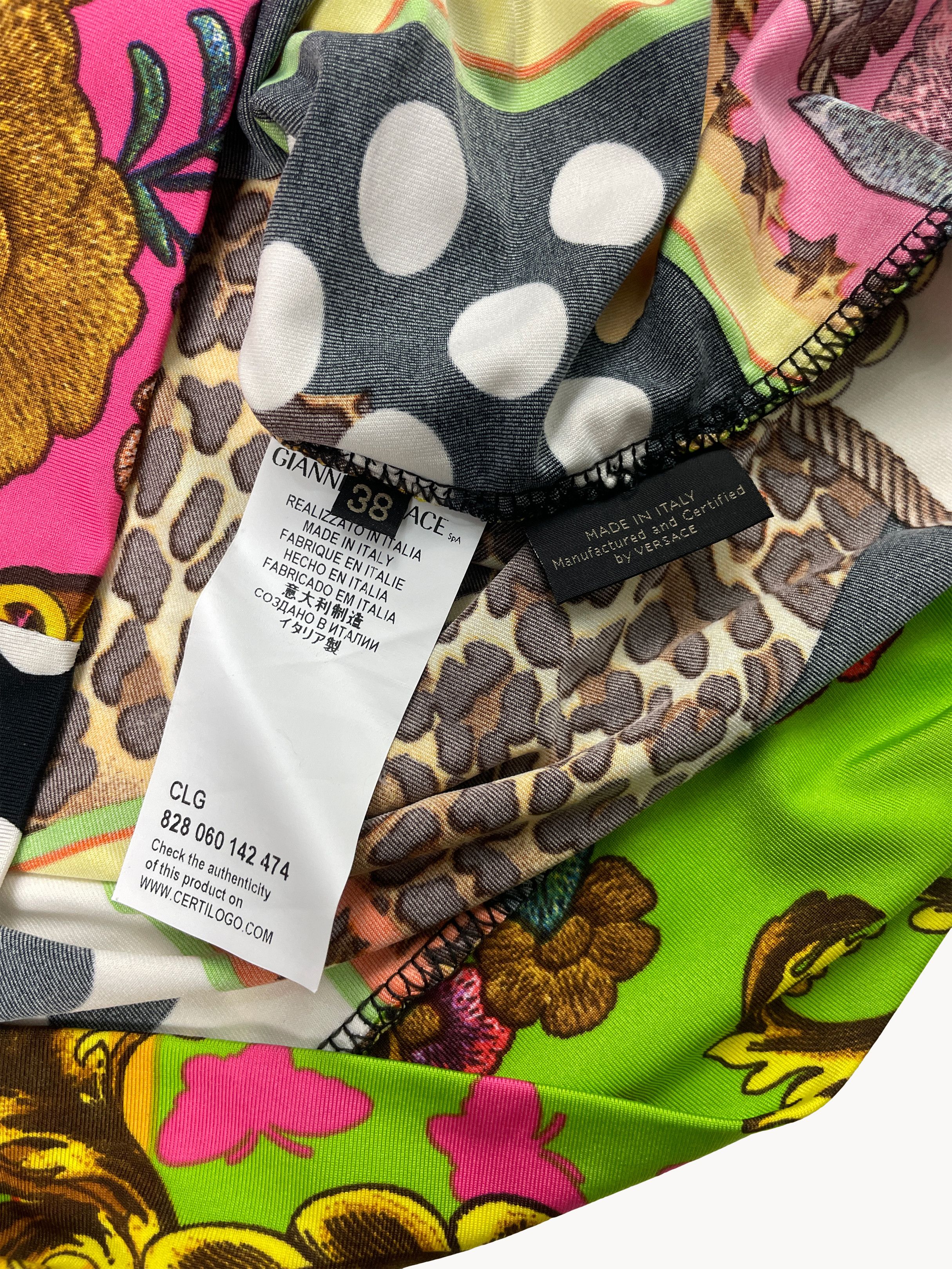 Versace Archival Versace Tribute Collection Collage Mini Dress IT 38 Size XS / US 0-2 / IT 36-38 - 6 Thumbnail