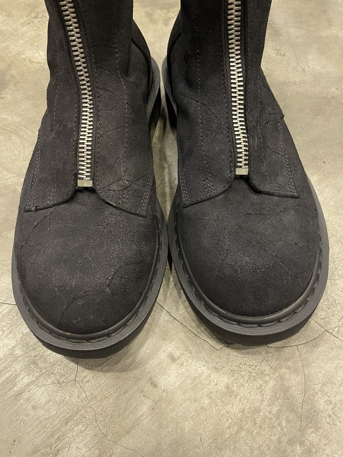 Rick Owens × Rick Owens Drkshdw Rick Owens F/W 11 Limo Blistered Mohawk Boots Size US 7 / EU 40 - 8 Thumbnail