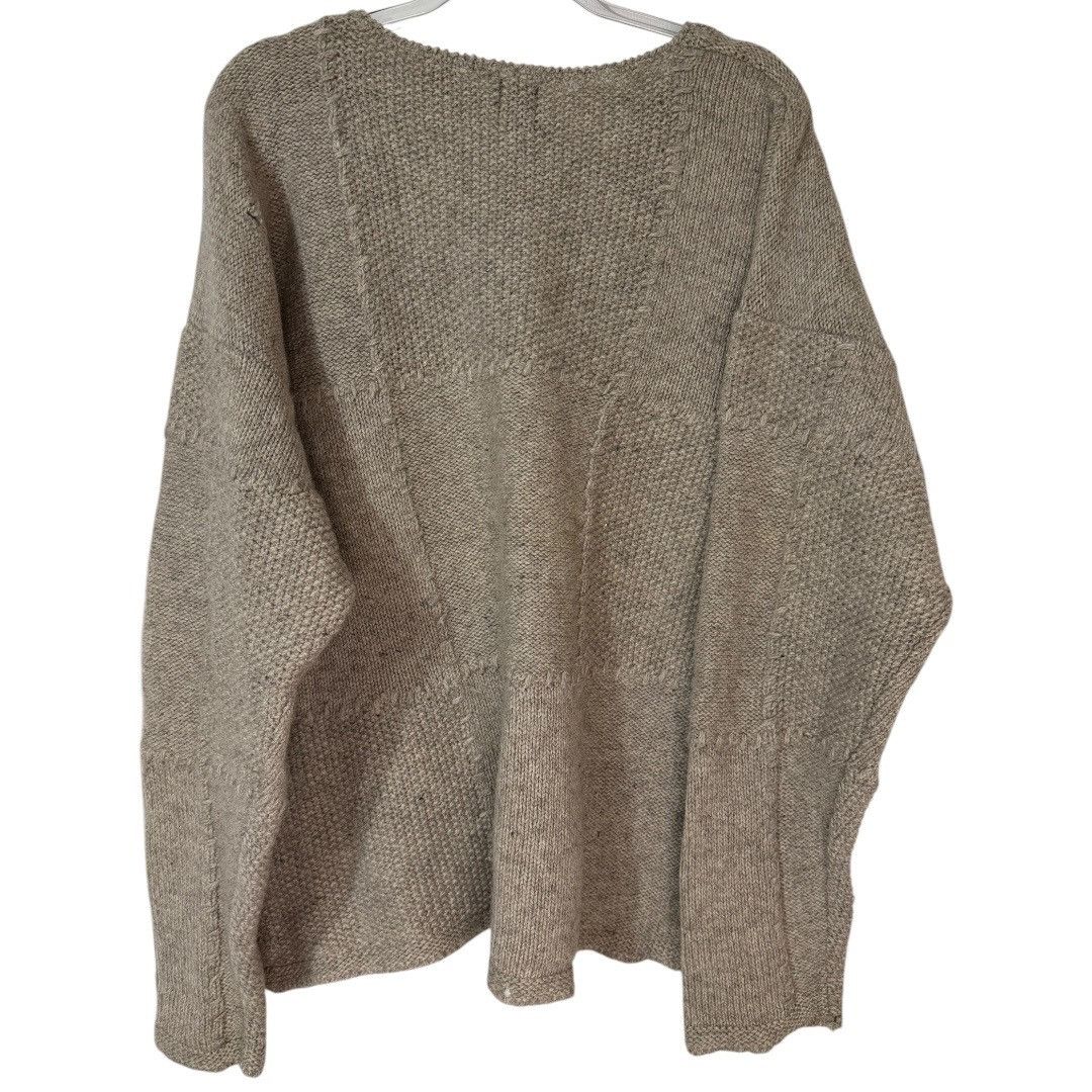 Gap Vintage 90s Gap Wool &Lambswool Patchwork Knit Sweater Beige Size US XL / EU 56 / 4 - 2 Thumbnail