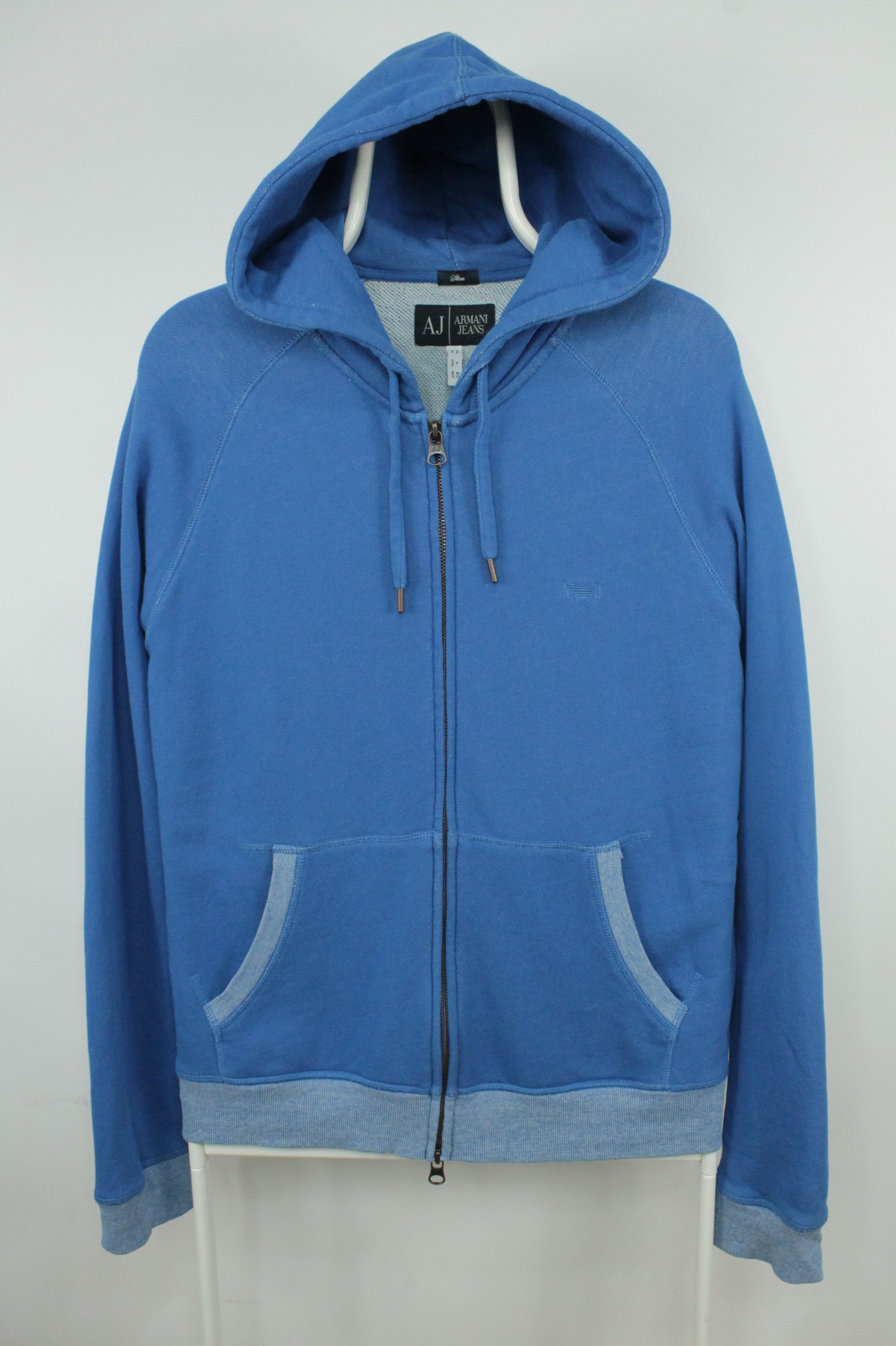 Armani Armani Jeans Full Zip Slim Fit Cotton Hoodies Men' Size US L / EU 52-54 / 3 - 1 Thumbnail