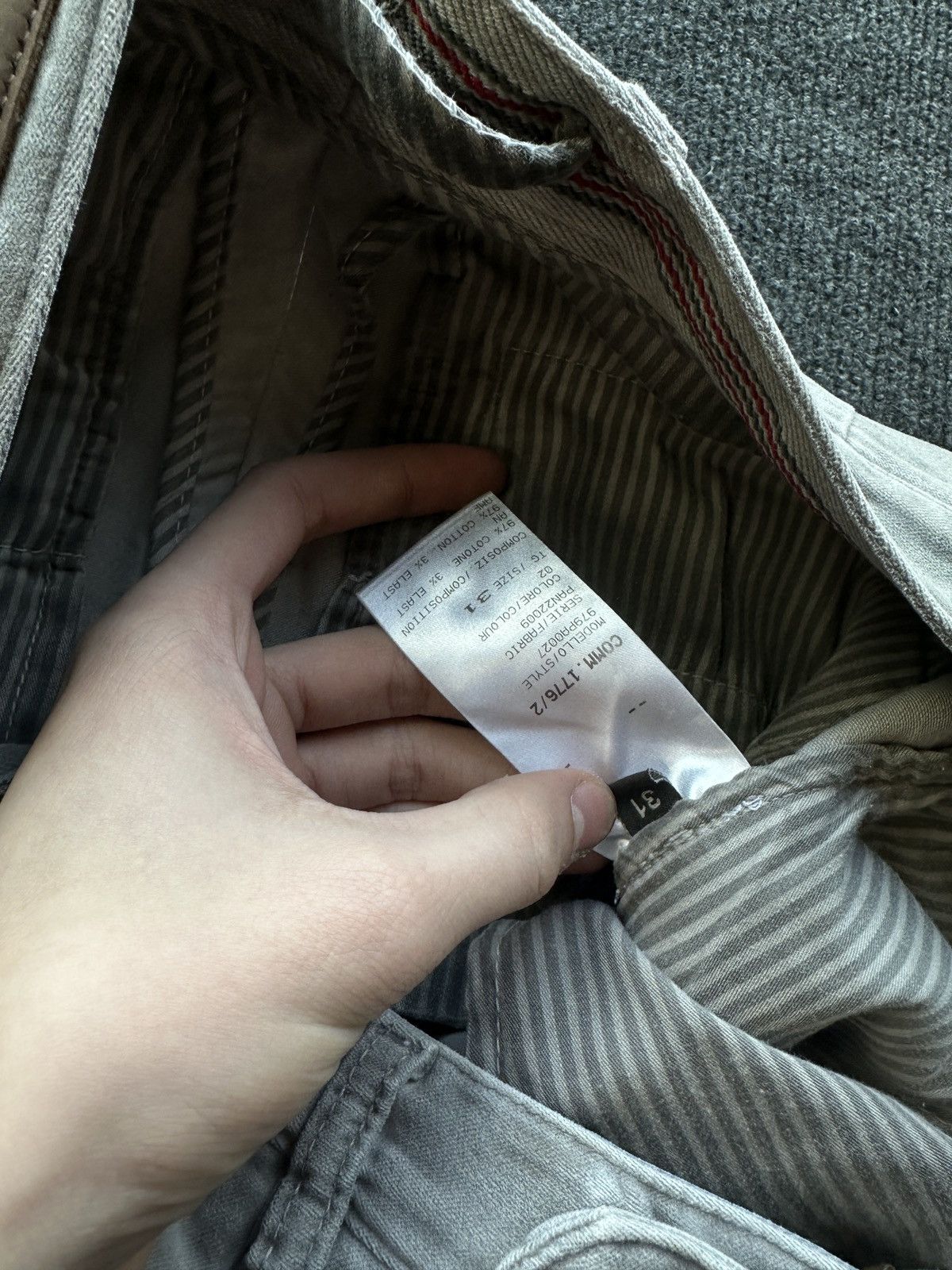 Eleventy 🚨 ELEVENTY GRAY MEN UNISEX PANTS SOFT LUXURY OLD MONEY Size US 29 - 10 Thumbnail