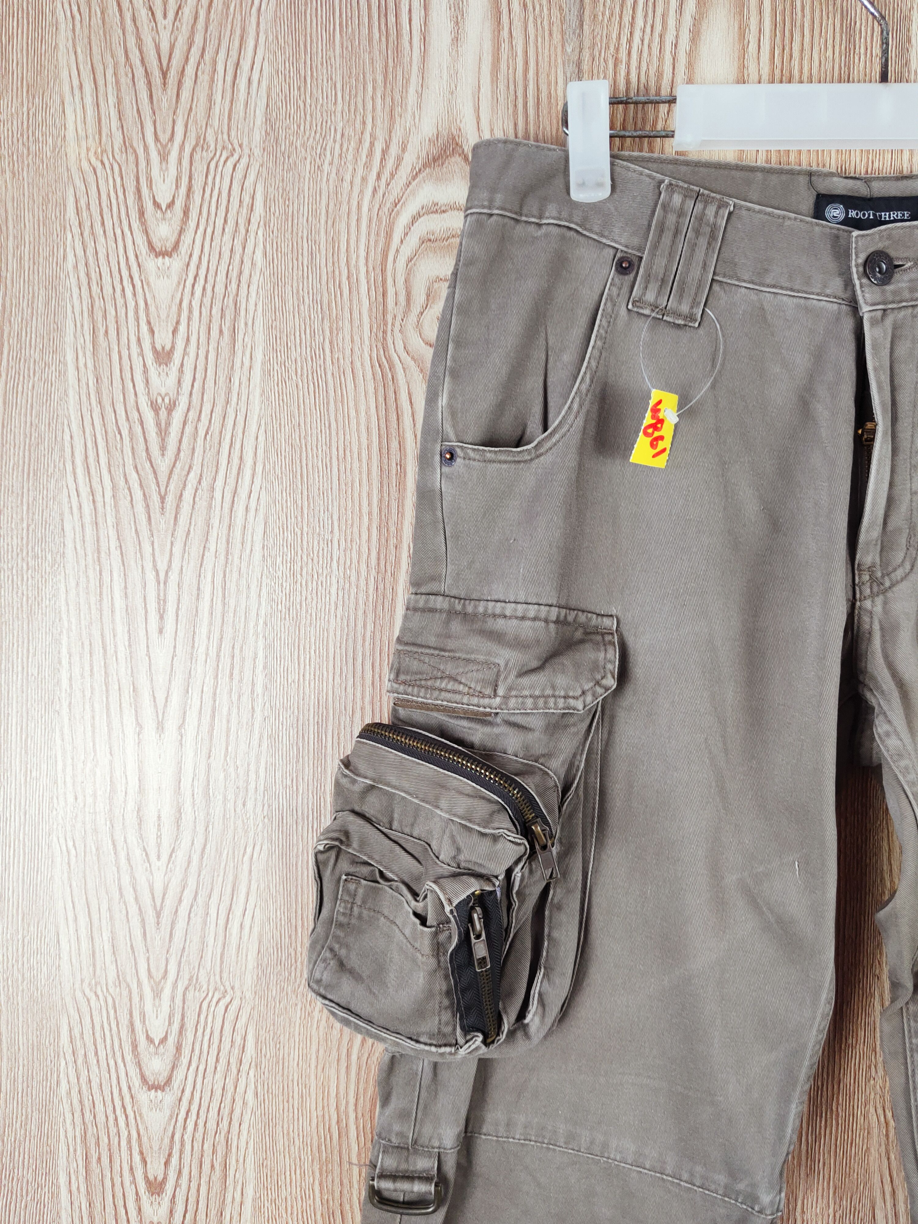 Japanese Brand DL Root Three Brown seditionaries Tactical Cargo Pants #W861 Size US 31 - 3 Thumbnail