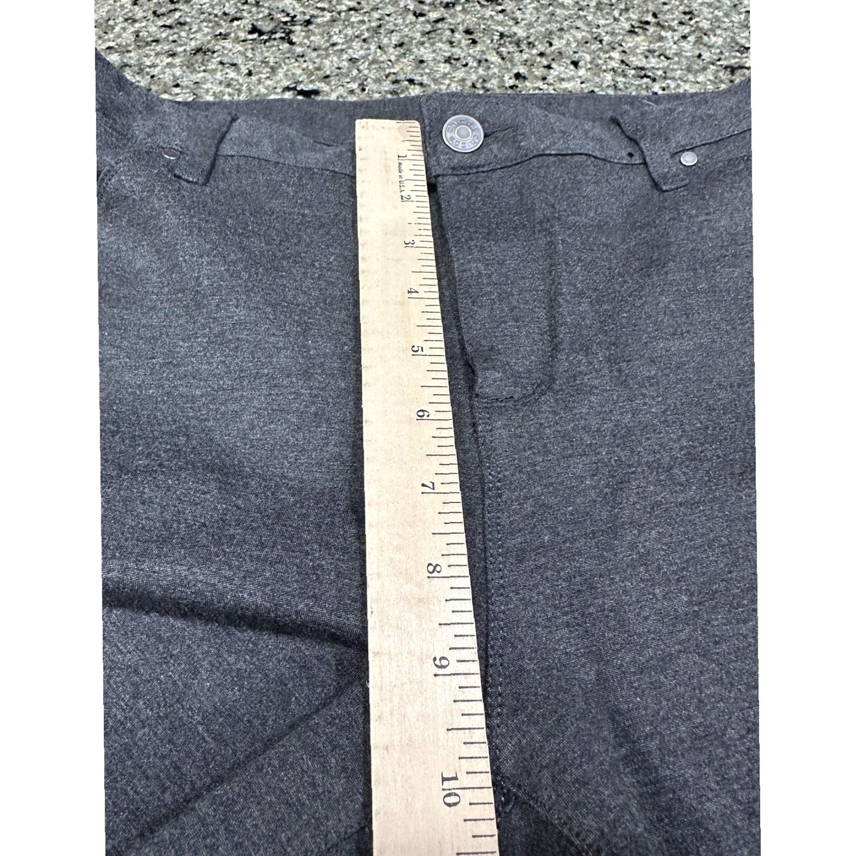 Vintage Chicos Womens Pants Dress Pants Grey Ponte 10 Tapered Straight Leg 26in Inseam 32in Waist Pockets Stretch Business Casual Regular Size 10 Womens Size 32" / US 10 / IT 46 - 4 Thumbnail