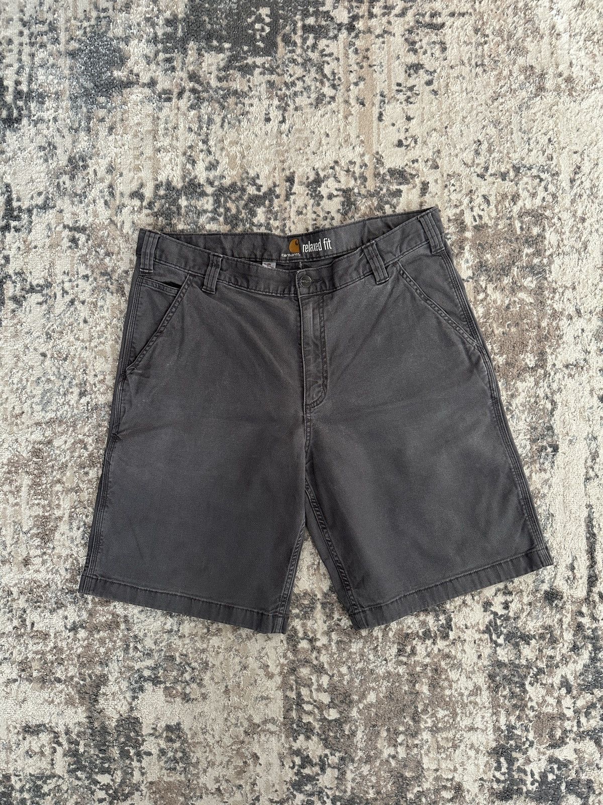 Carhartt Carhartt Shorts, Men's Canvas Relaxed Fit, Size 38 in Gray Size US 38 / EU 54 - 4 Thumbnail