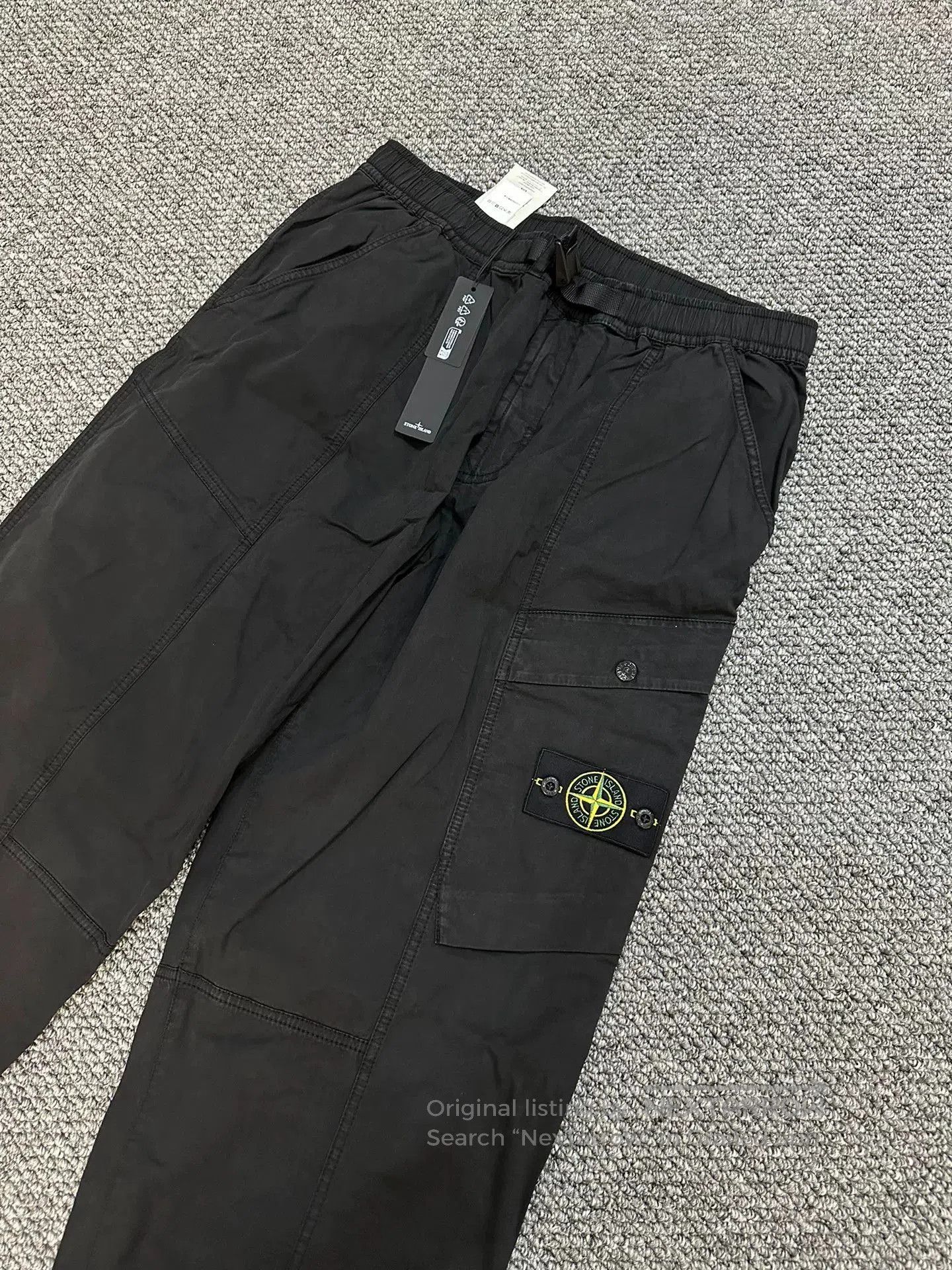 Stone Island black cargo pants by stone island. Size US 34 / EU 50 - 2 Thumbnail