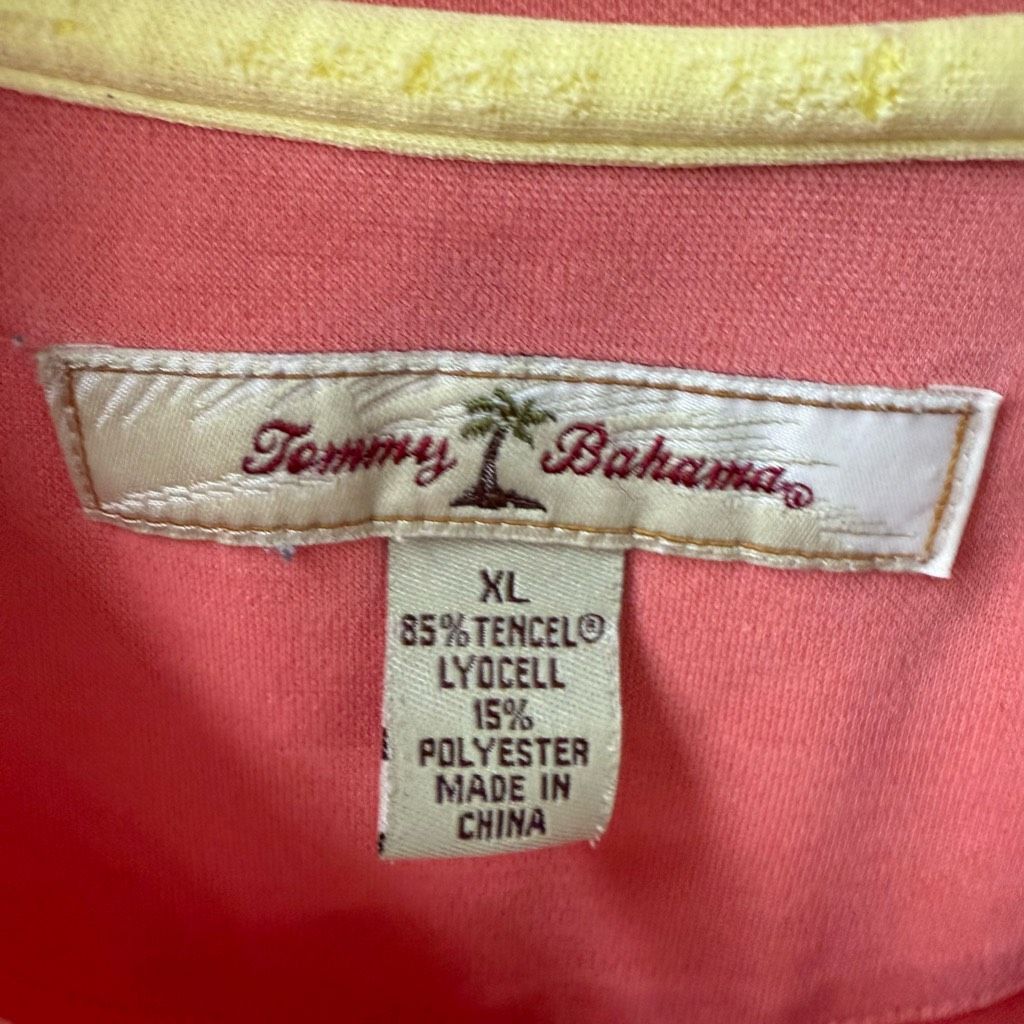 Tommy Bahama Tommy Bahama Short Sleeve Tshirt Soft Salmon Coral Orange XL Size US XL / EU 56 / 4 - 6 Thumbnail
