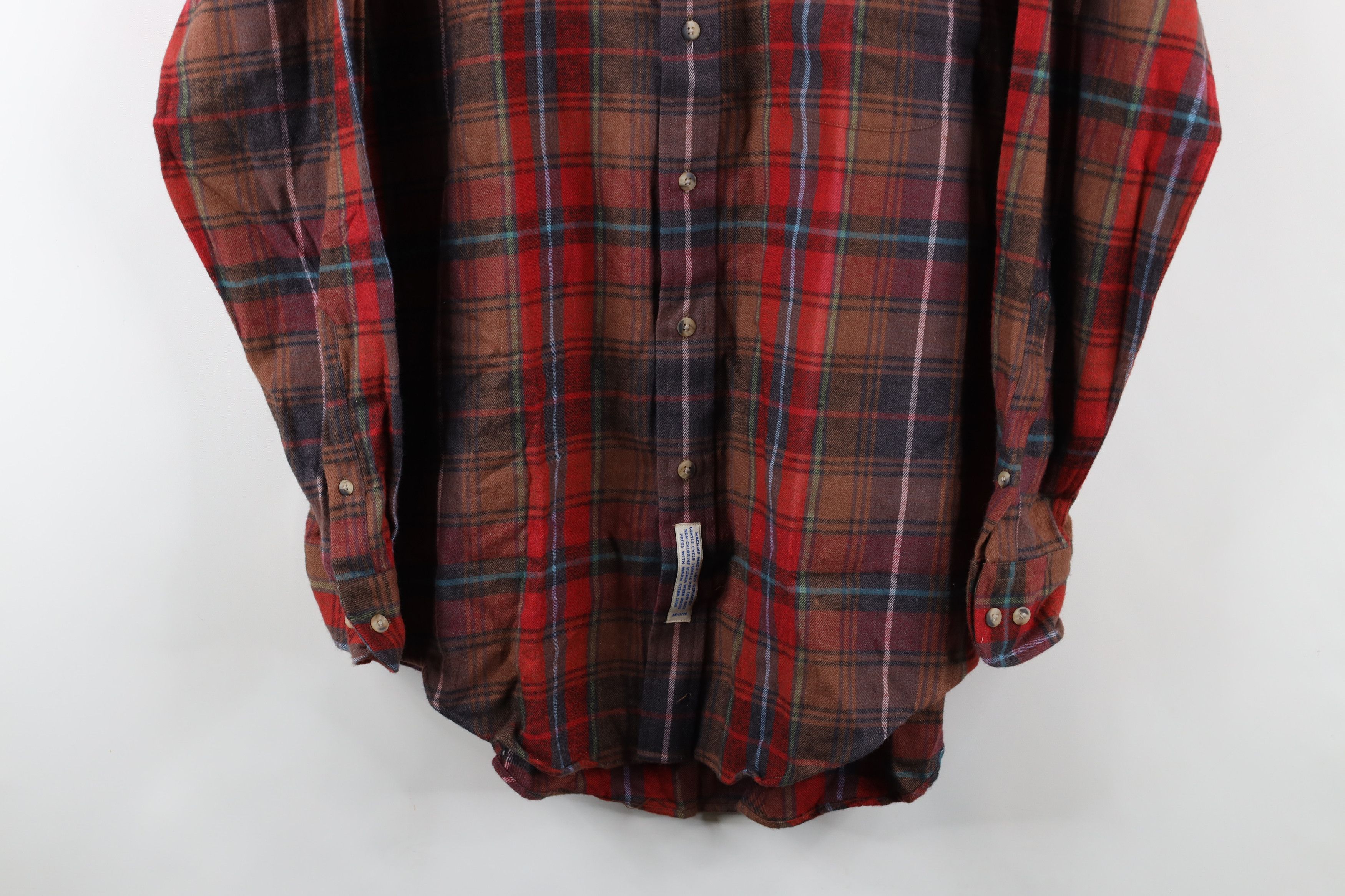 Vintage Deadstock Vintage 90s Streetwear Flannel Button Down Shirt Size US M / EU 48-50 / 2 - 3 Thumbnail