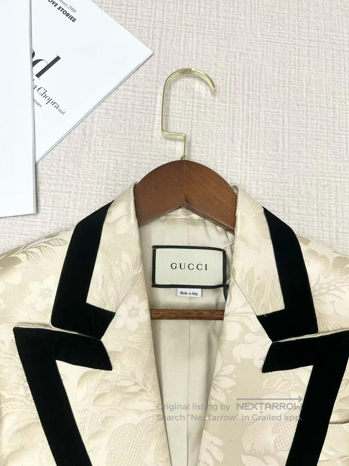 Gucci Gucci Cotton-Linen Blend Suit Jacket. Size XS / US 0-2 / IT 36-38 - 3 Thumbnail