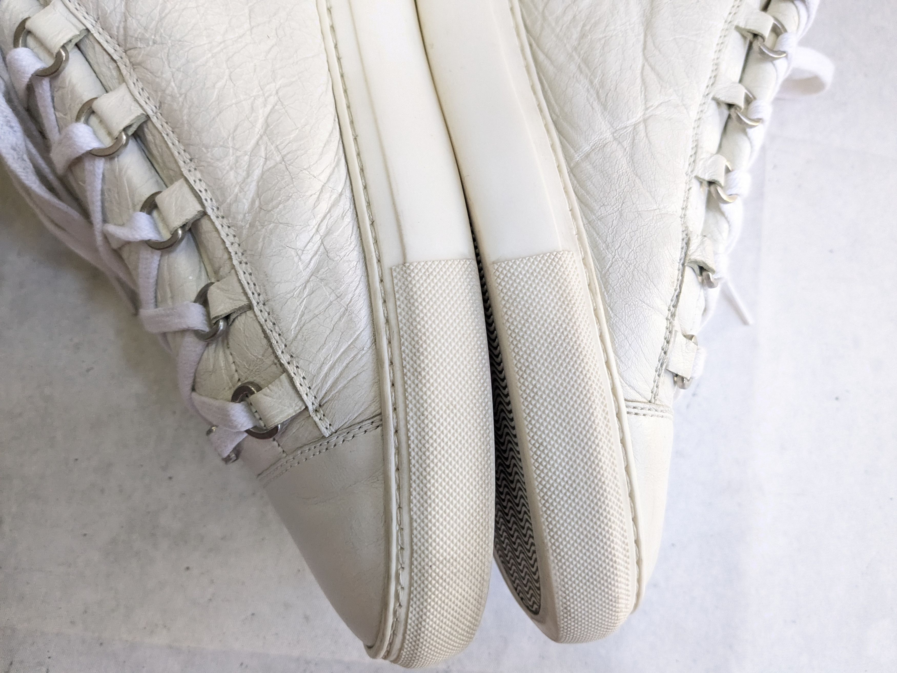 Balenciaga Balenciaga Arena Sneakers White 12 High Tops Leather Size US 12 / EU 45 - 14 Thumbnail