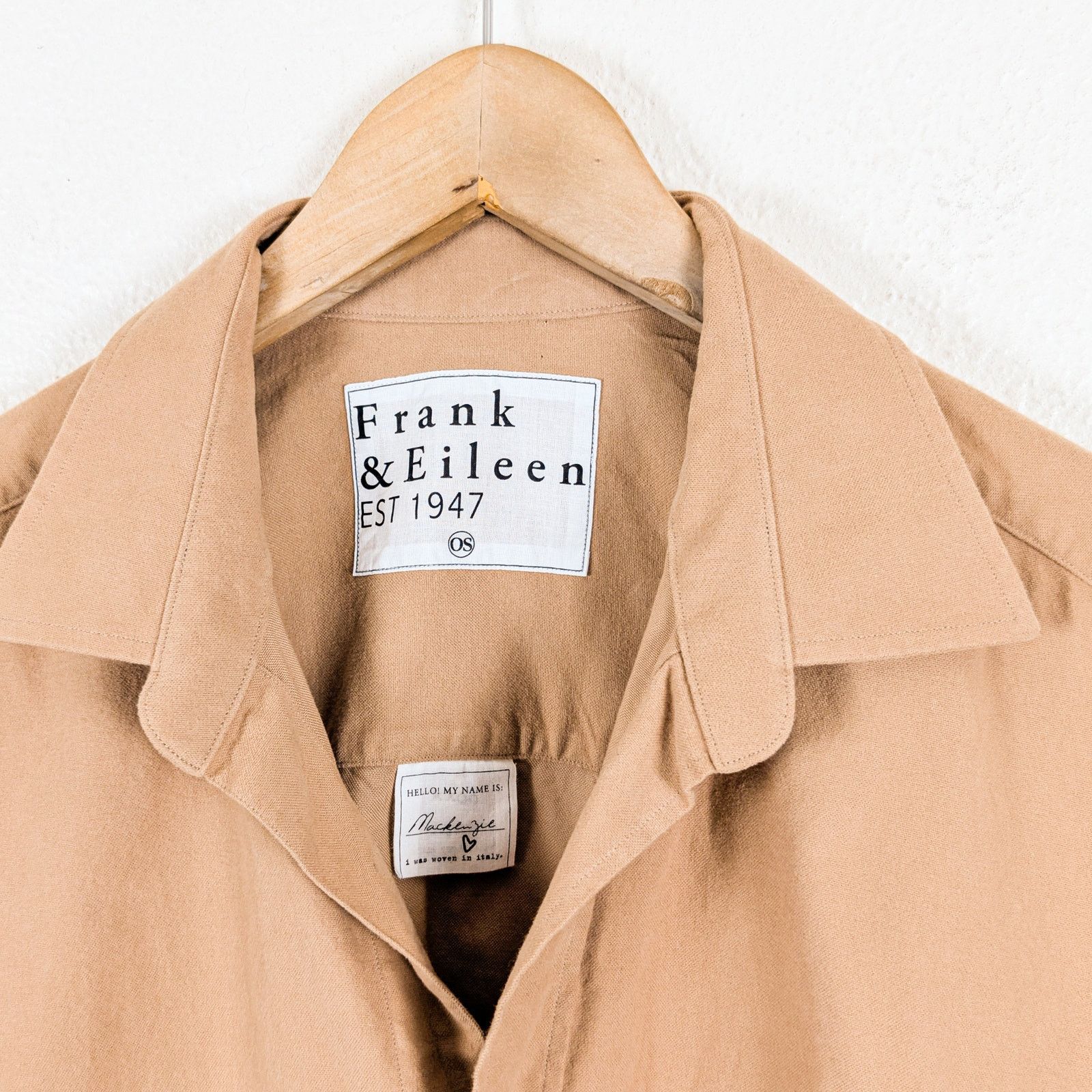Frank & Eileen Frank & Eileen $308 Mackenzie Oversized shirt soft Brushed Size ONE SIZE - 3 Thumbnail