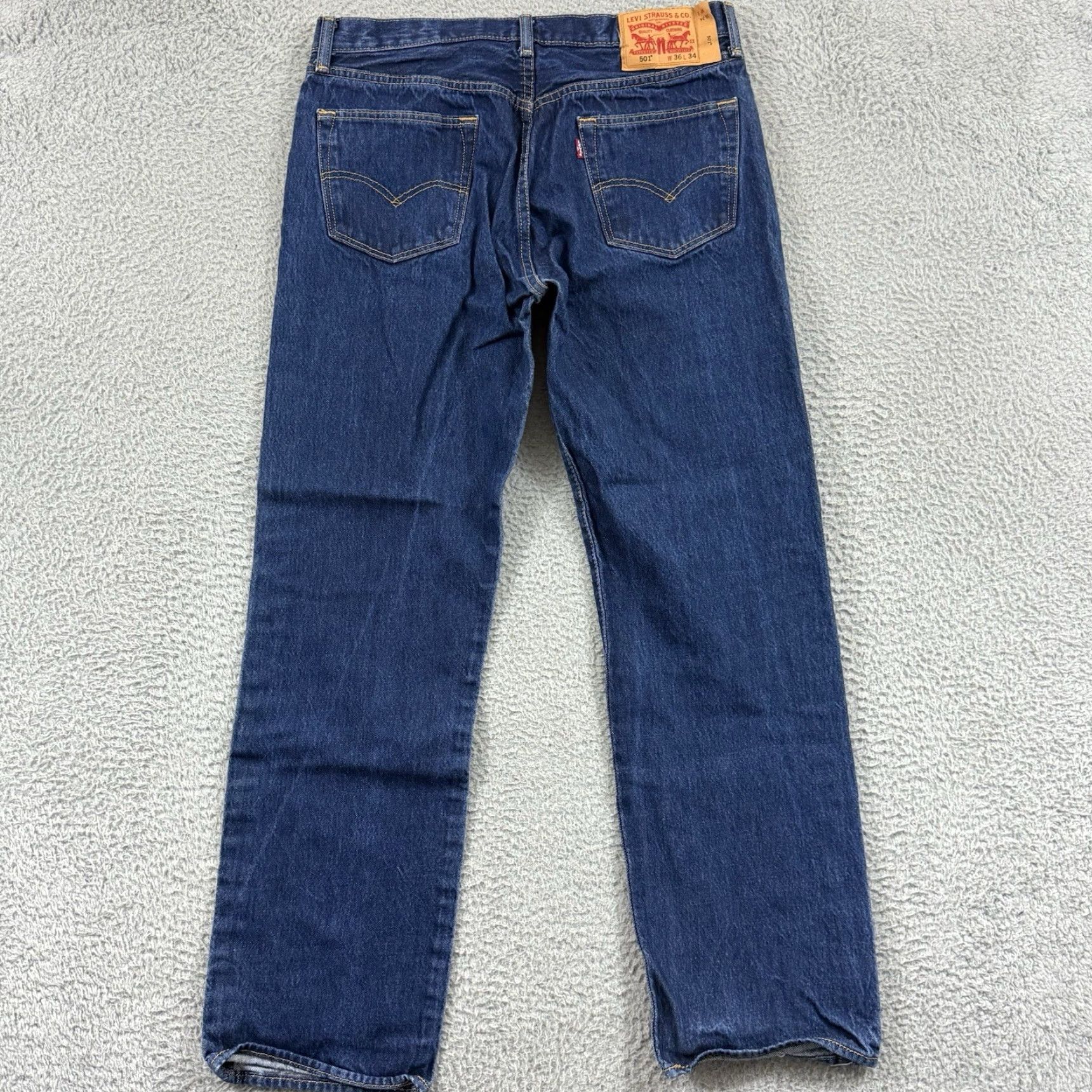 Levi's VINTAGE Levi's 501 Jeans Men 34x31 Blue Denim Straight Leg Button Fly 90s Cowboy USA 5-Pocket Mens Size US 34 / EU 50 - 5 Thumbnail