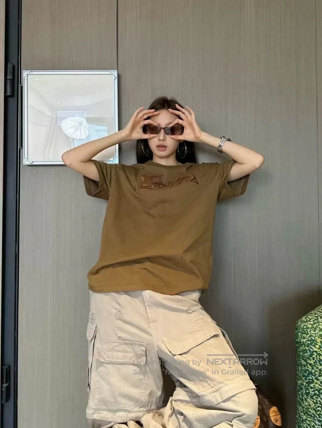 Louis Vuitton Louis Vuitton FW24 Solid Logo Embroidered T. Size US M / EU 48-50 / 2 - 6 Thumbnail
