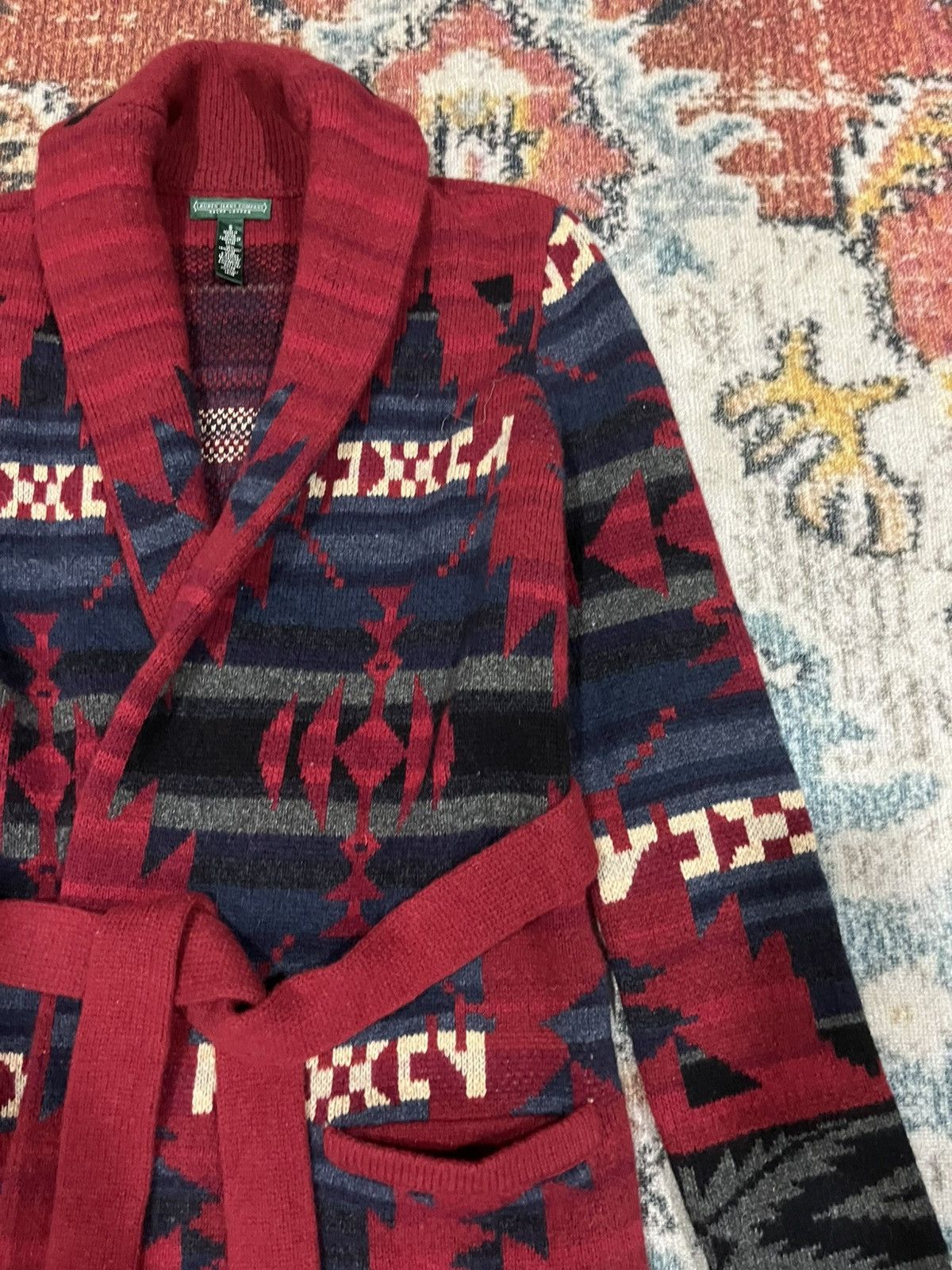 Polo Ralph Lauren Ralph Lauren Sweater Southwestern RRL Navajo Intarsia Size M / US 6-8 / IT 42-44 - 4 Thumbnail