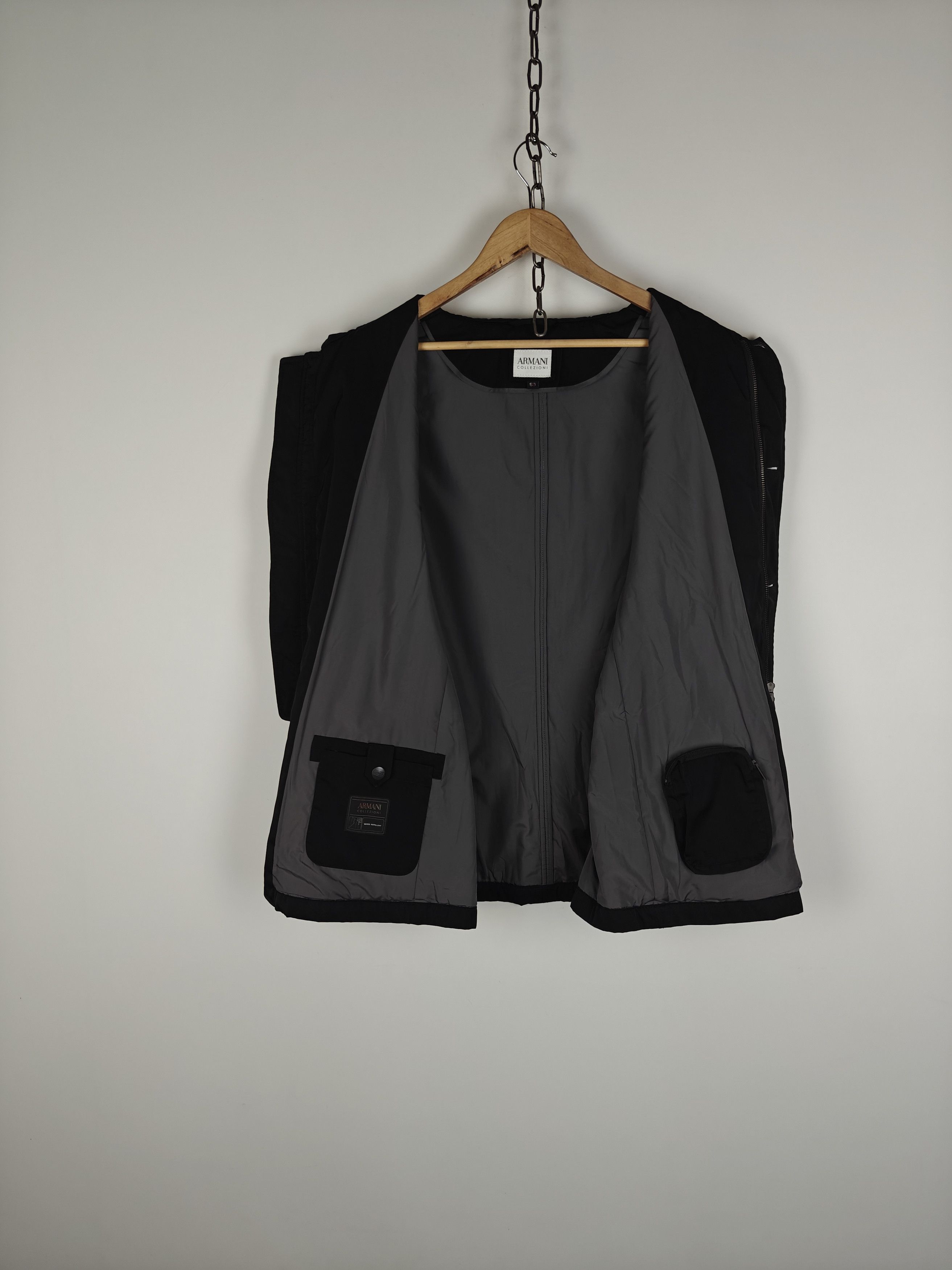 Armani Collezioni Armani Collezioni Jacket Water Repellent Black size 50 Size US L / EU 52-54 / 3 - 11 Thumbnail