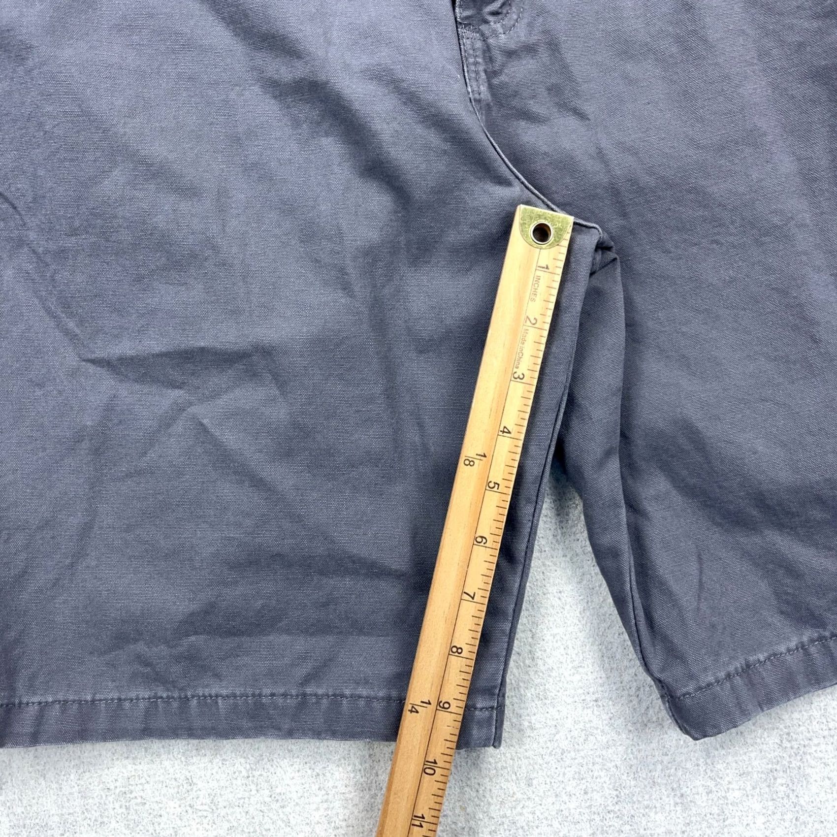 Wrangler VINTAGE Wrangler Shorts Men 38 Carpenter Baggy Gray Canvas Work Wear Skate Bermuda Casual 90s Hip Hop Grunge Rockabilly Classic Mens Size US 38 / EU 54 - 4 Thumbnail