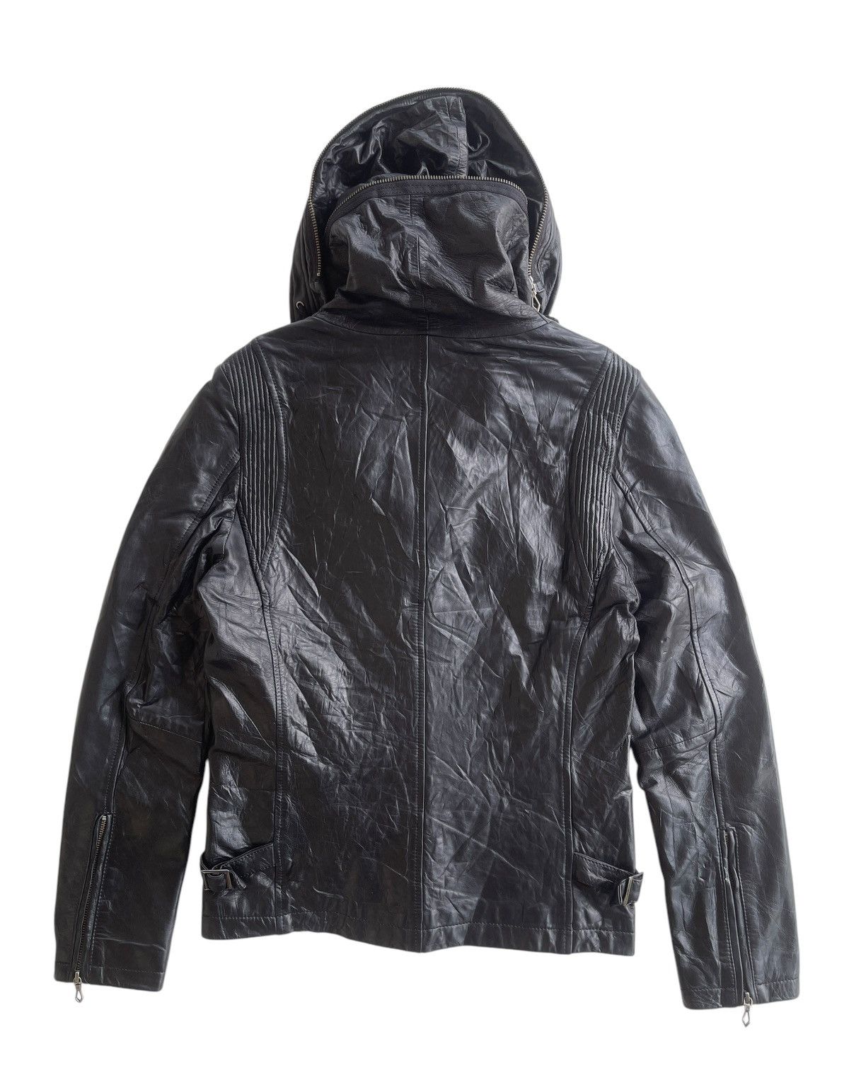 Japanese Brand HARUF Sheepskin Bono Hooded LGB Style Jacket Size L / US 10 / IT 46 - 7 Thumbnail
