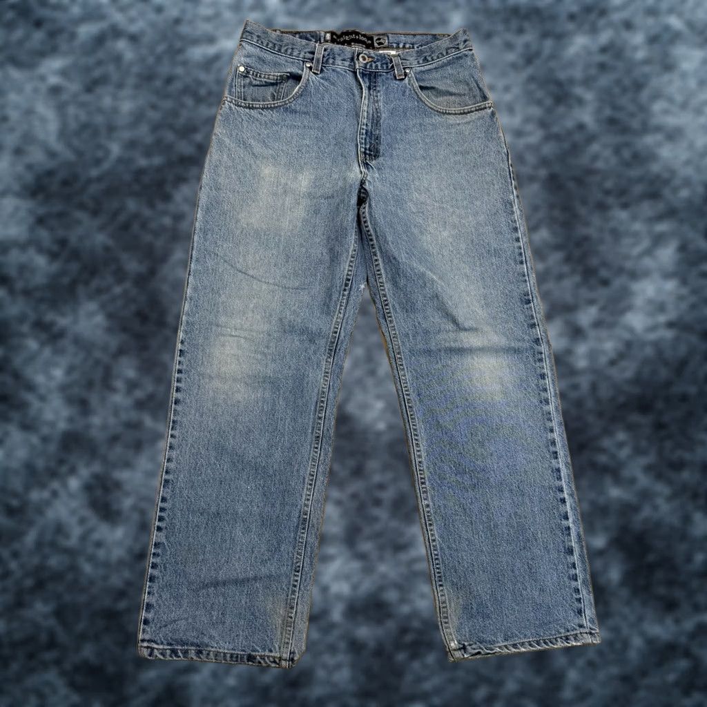 Levi's VINTAGE Levi's SilverTab Jeans Straight 32x29 Denim Blue Men Regular 90s Grunge USA Kid - (adjusted to fit rules) Size US 32 / EU 48 - 1 Thumbnail