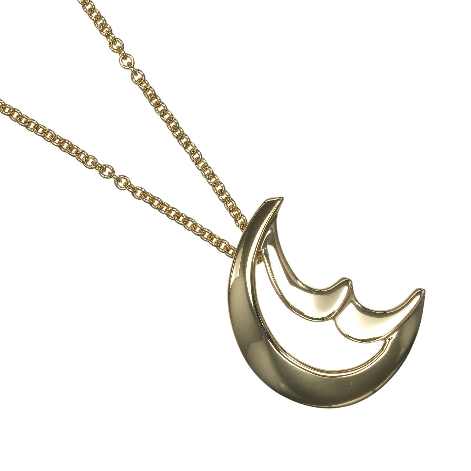 Tiffany & Co. Tiffany & Co. Tiffany&Co. Crescent Moon Au750 Necklace Precious Metal Necklace DUTY FREE for USA Size ONE SIZE - 1 Thumbnail