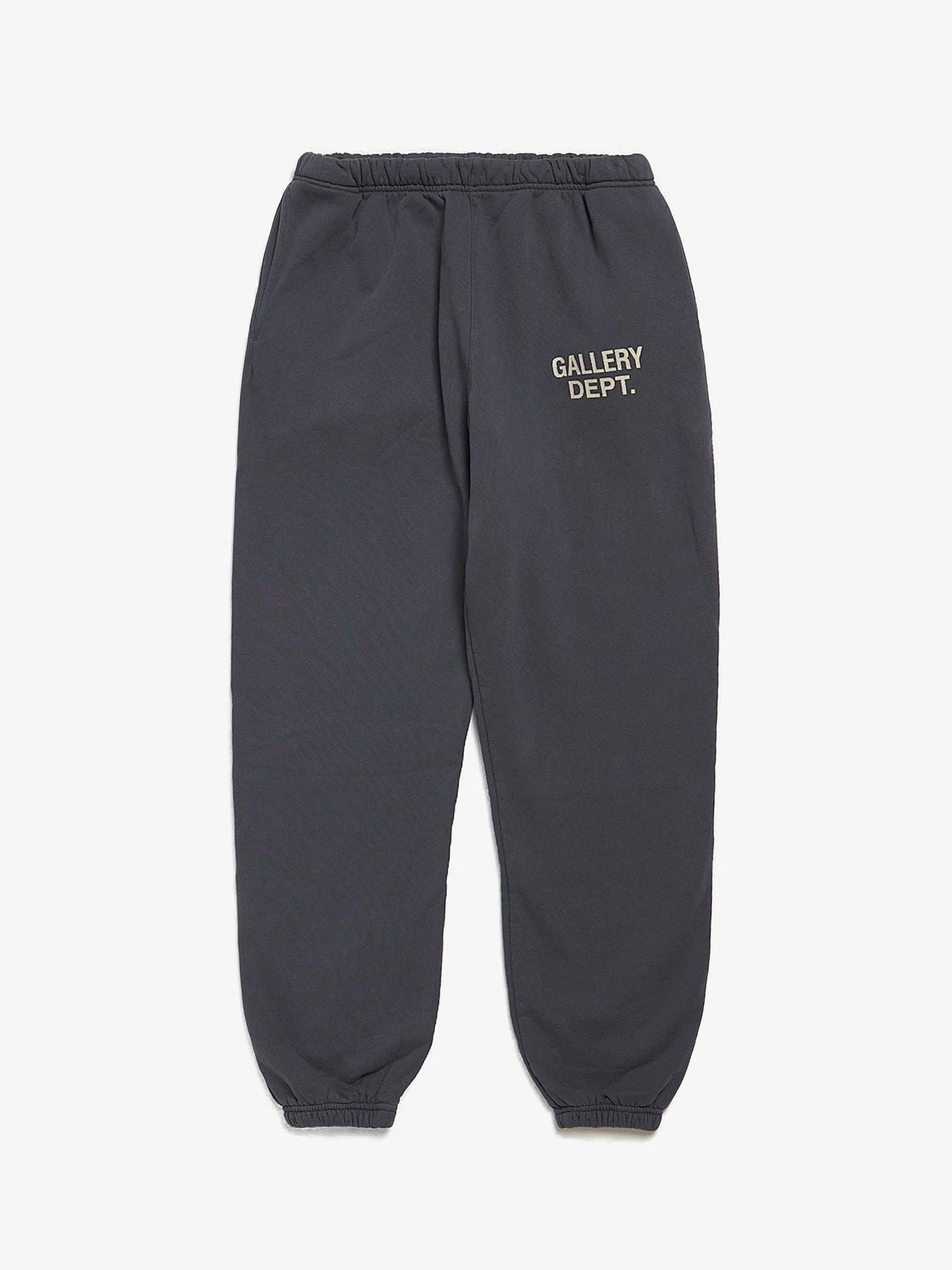 Gallery Dept. Navy Logo Printed Cotton Sweatpants Size US 36 / EU 52 - 1 Thumbnail