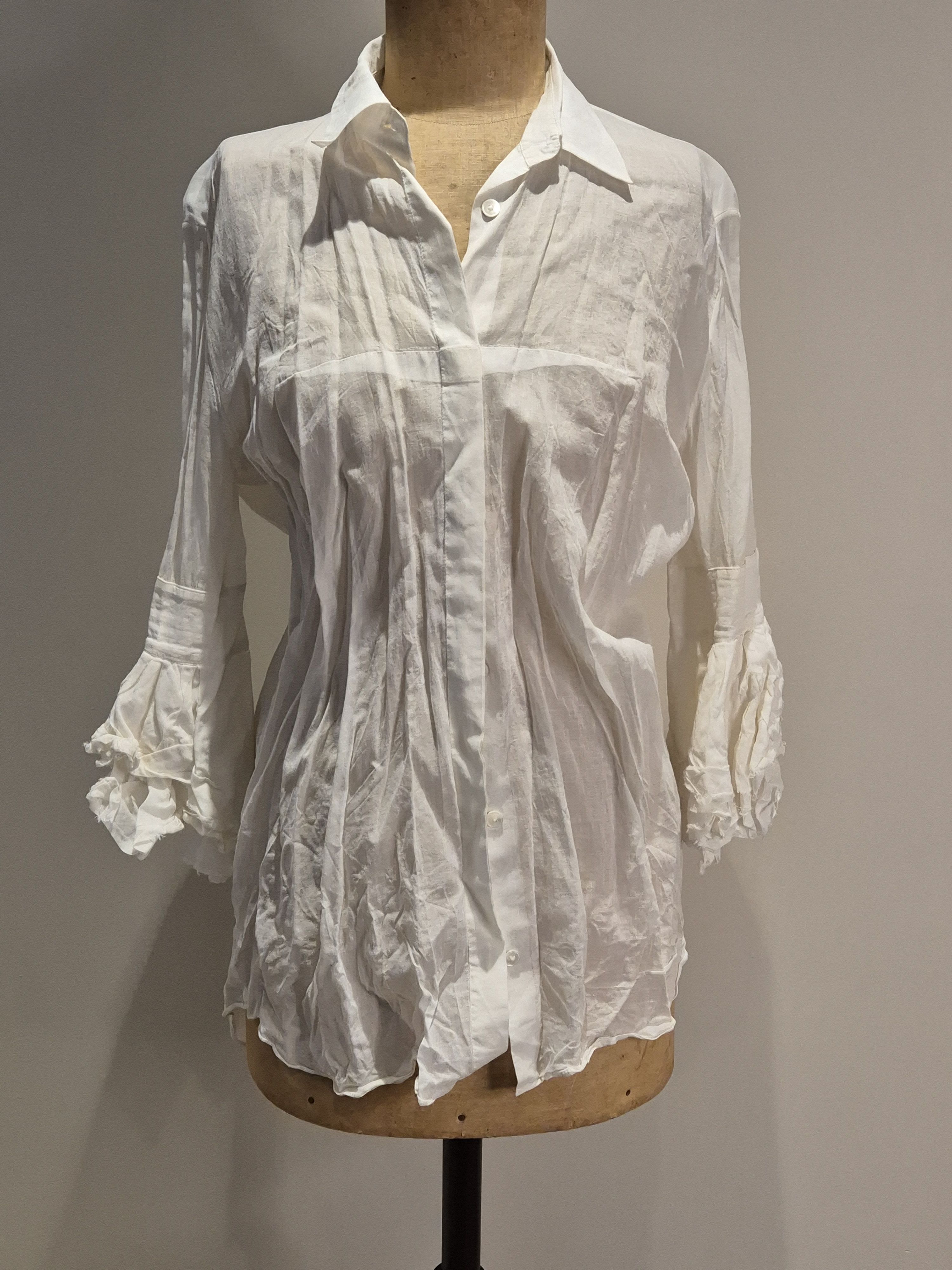 Acne Studios Acne Studios ruffle sleeved shirt Size S / US 4 / IT 40 - 1 Thumbnail