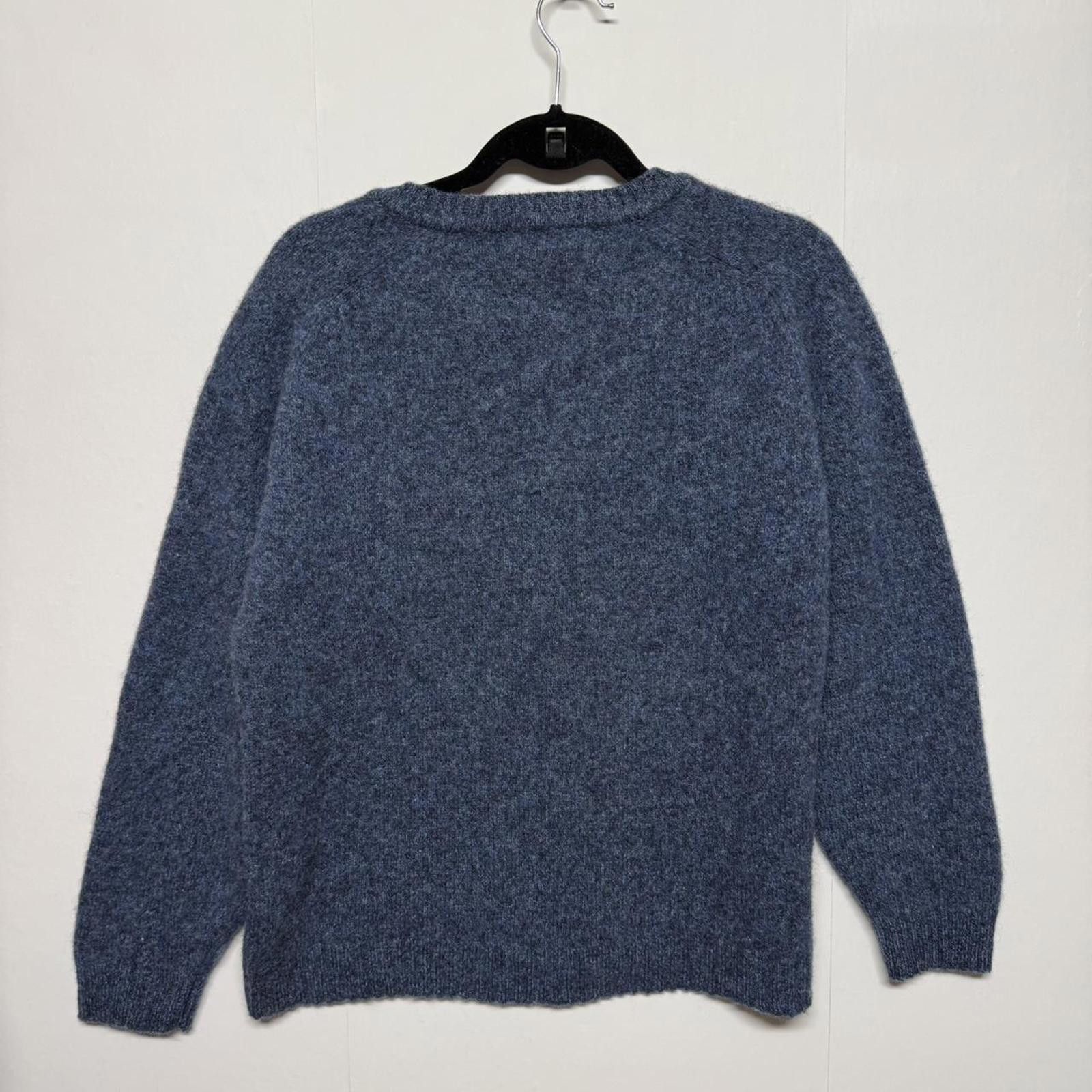 Other Antartex 100% Pure New Wool V-Neck Sweater Blue Men’s Medium Size US M / EU 48-50 / 2 - 3 Thumbnail