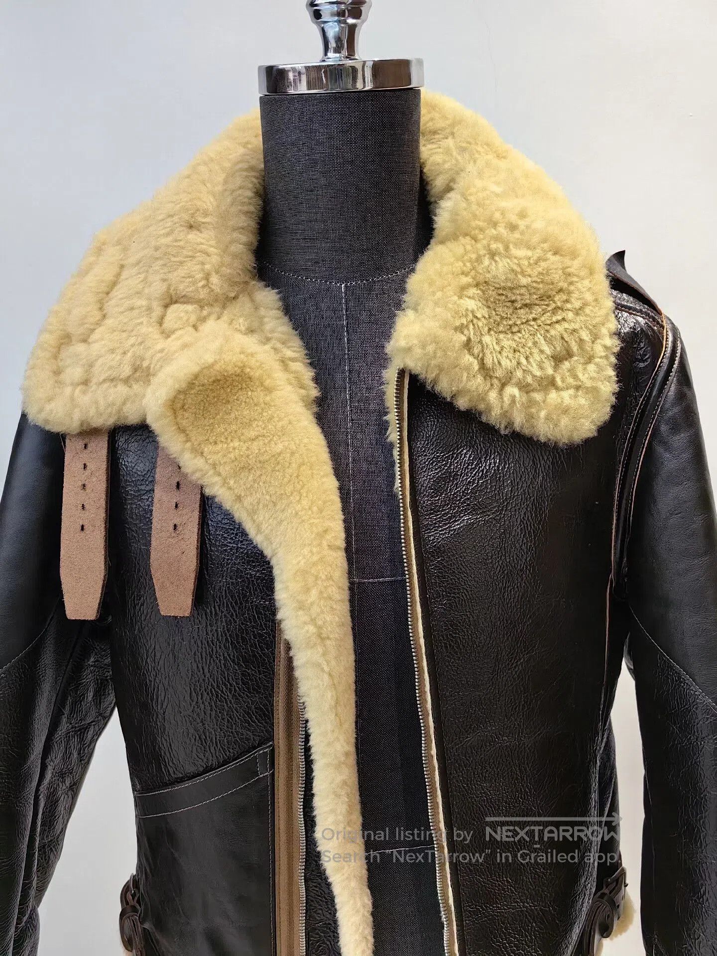 Other The REAL McCOY'S B3 Shearling Flight Jacket. Size US L / EU 52-54 / 3 - 1 Thumbnail