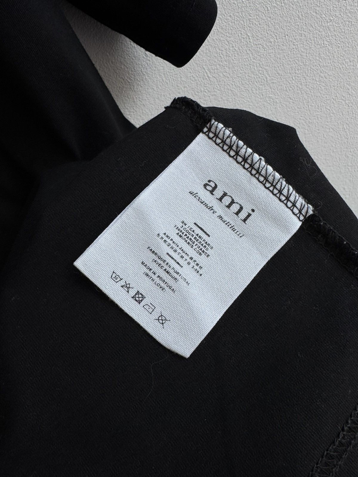 AMI AMI Paris Alexandre Mattiussi T shirt Tee Black Cotton Size US XL / EU 56 / 4 - 9 Thumbnail